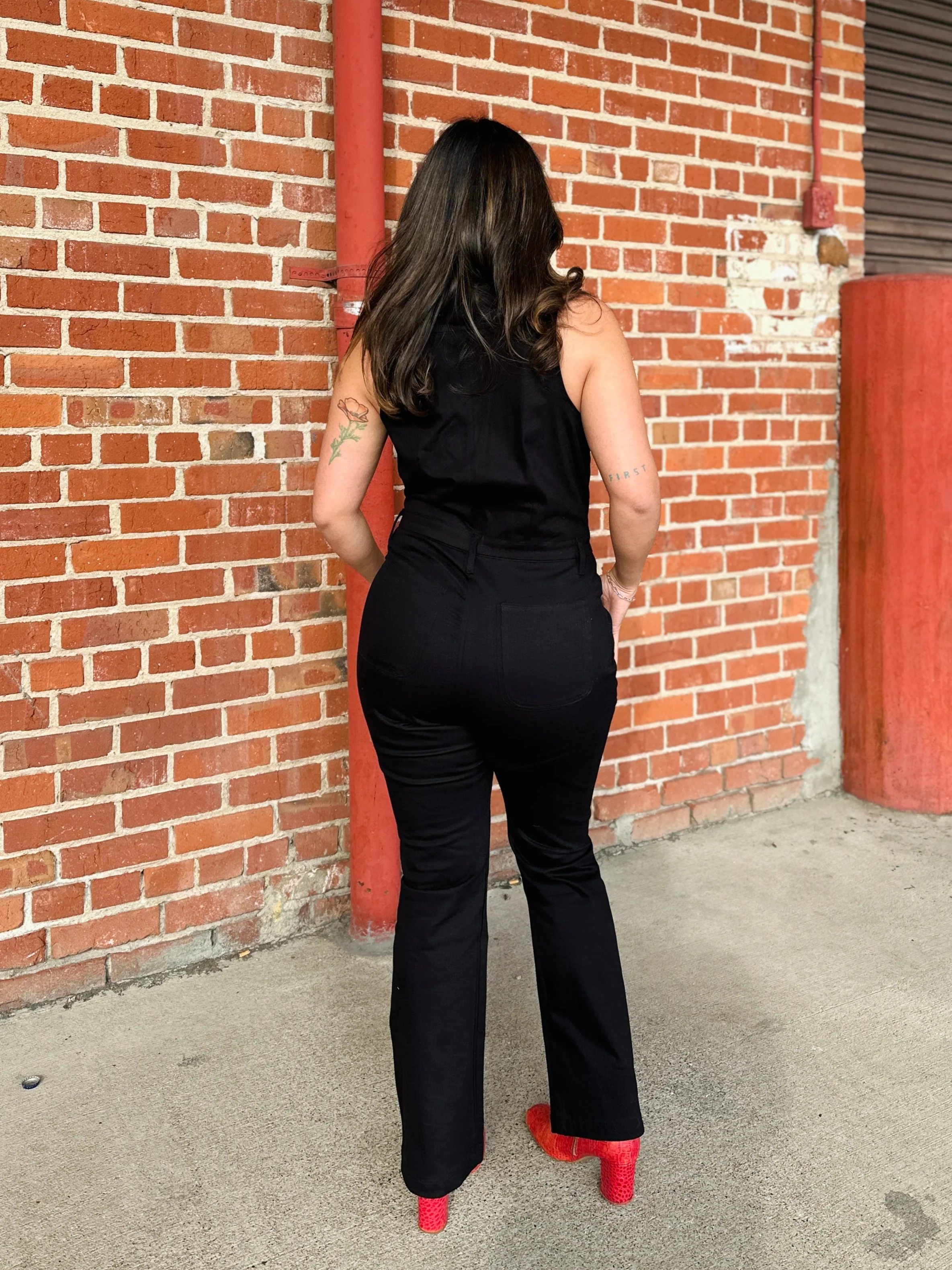 Twill Angelina Suit Black - Image 5