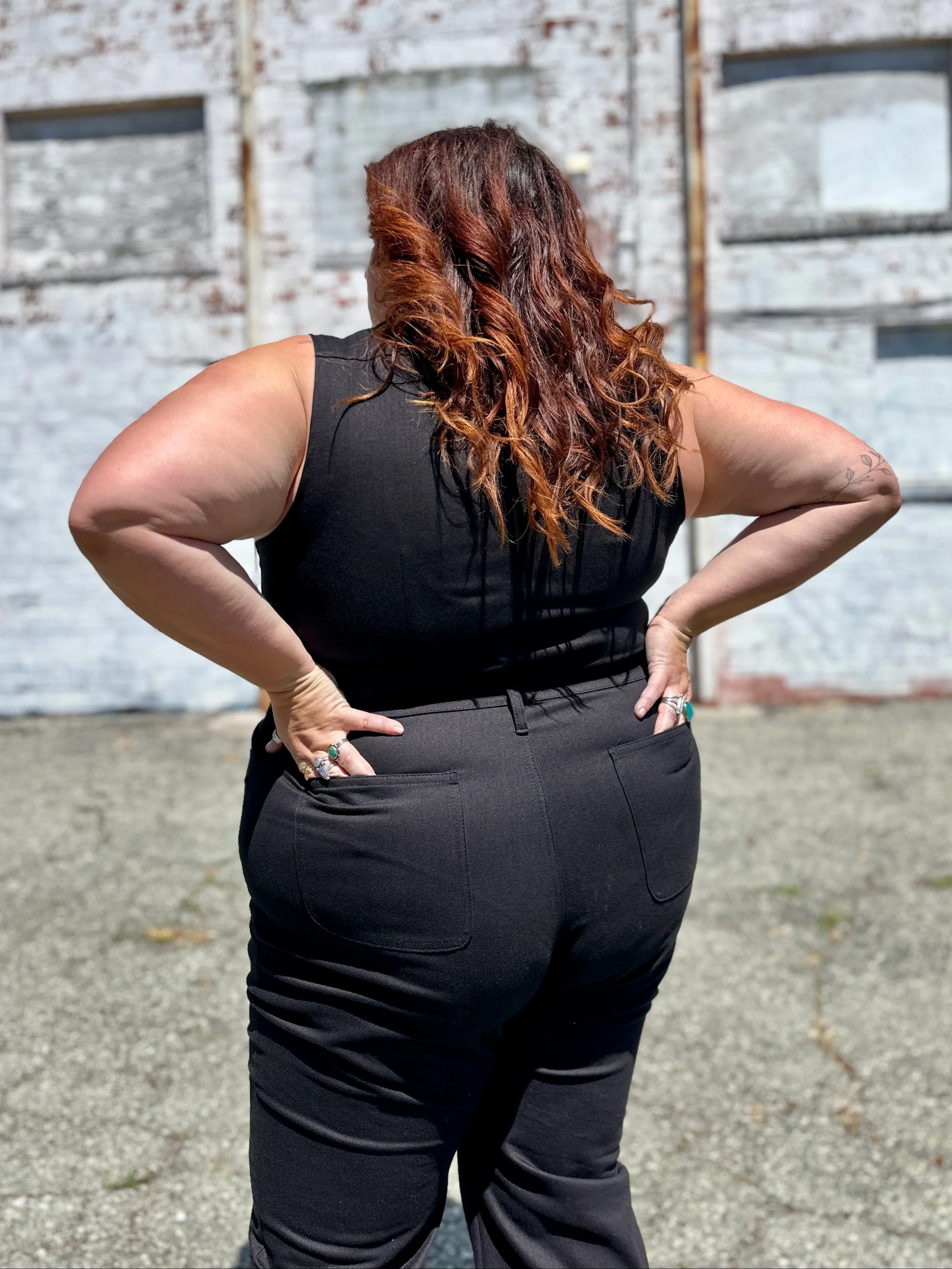 Twill Angelina Suit Black - Image 8