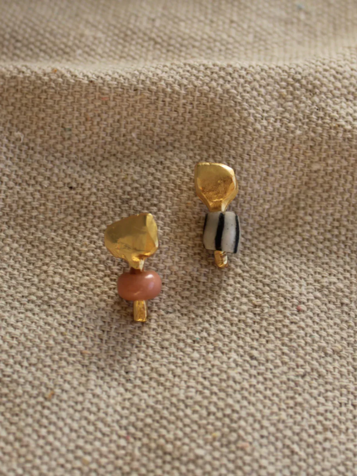 Before the Stone Age Glass Bead Earrings