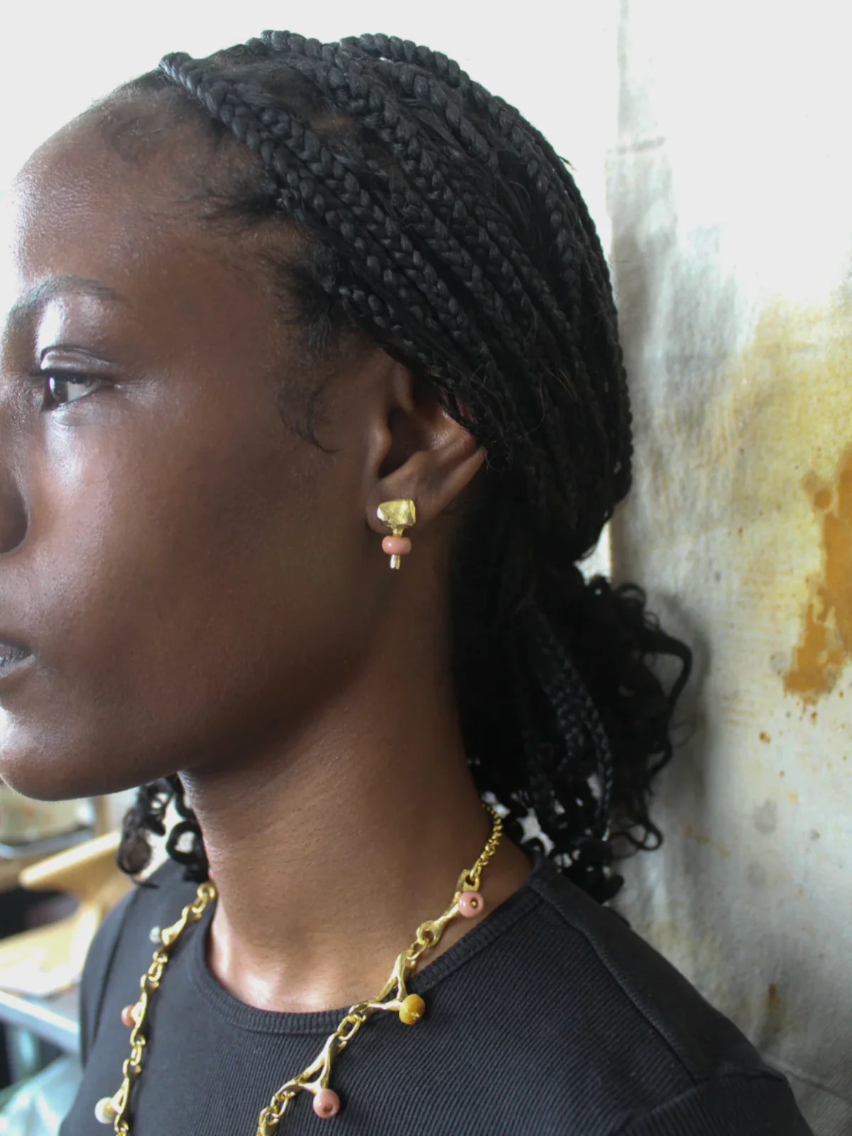 Before the Stone Age Glass Bead Earrings - Image 2