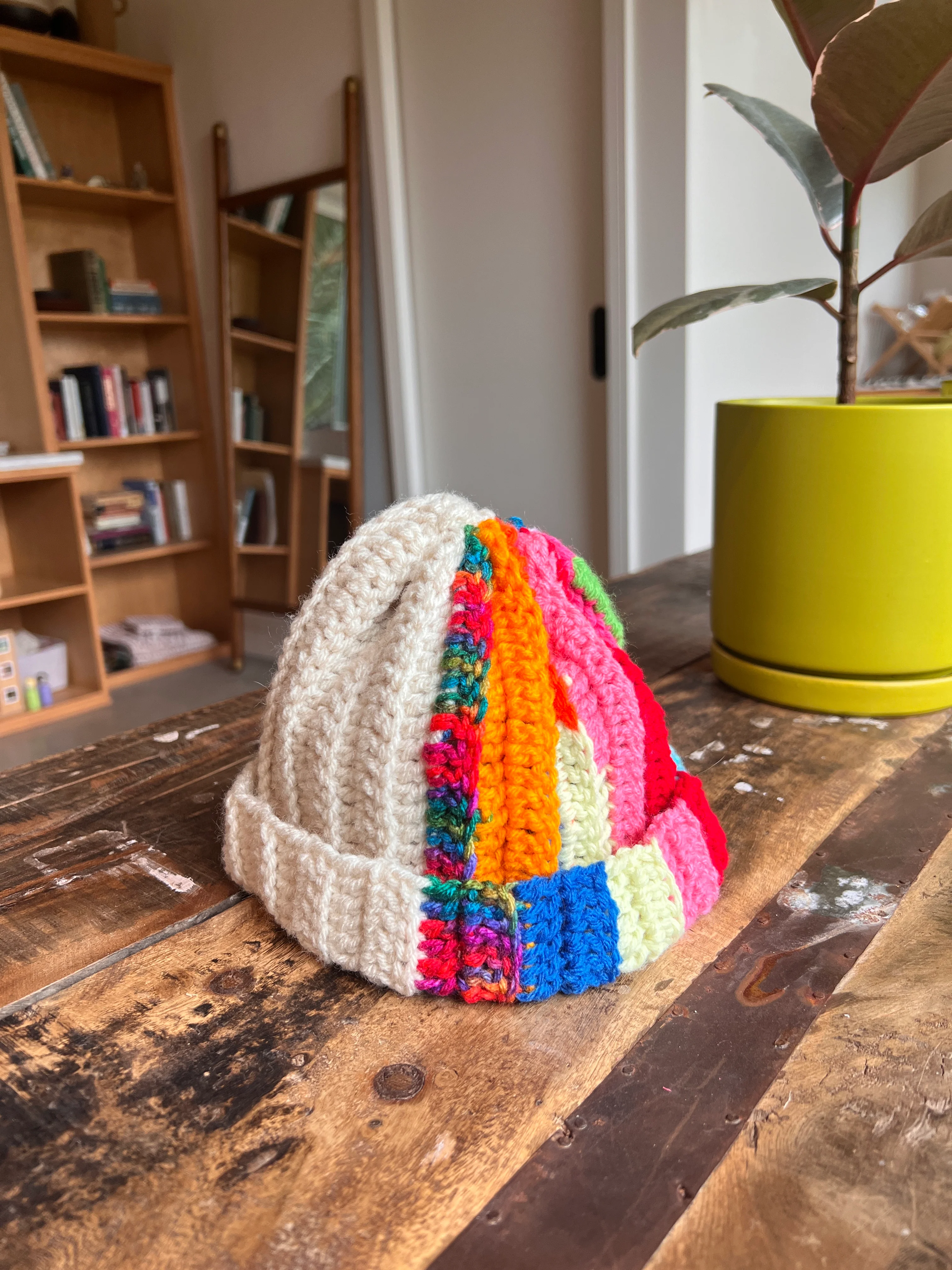 Bev Made Two-Tone Scrap Beanie - Image 3