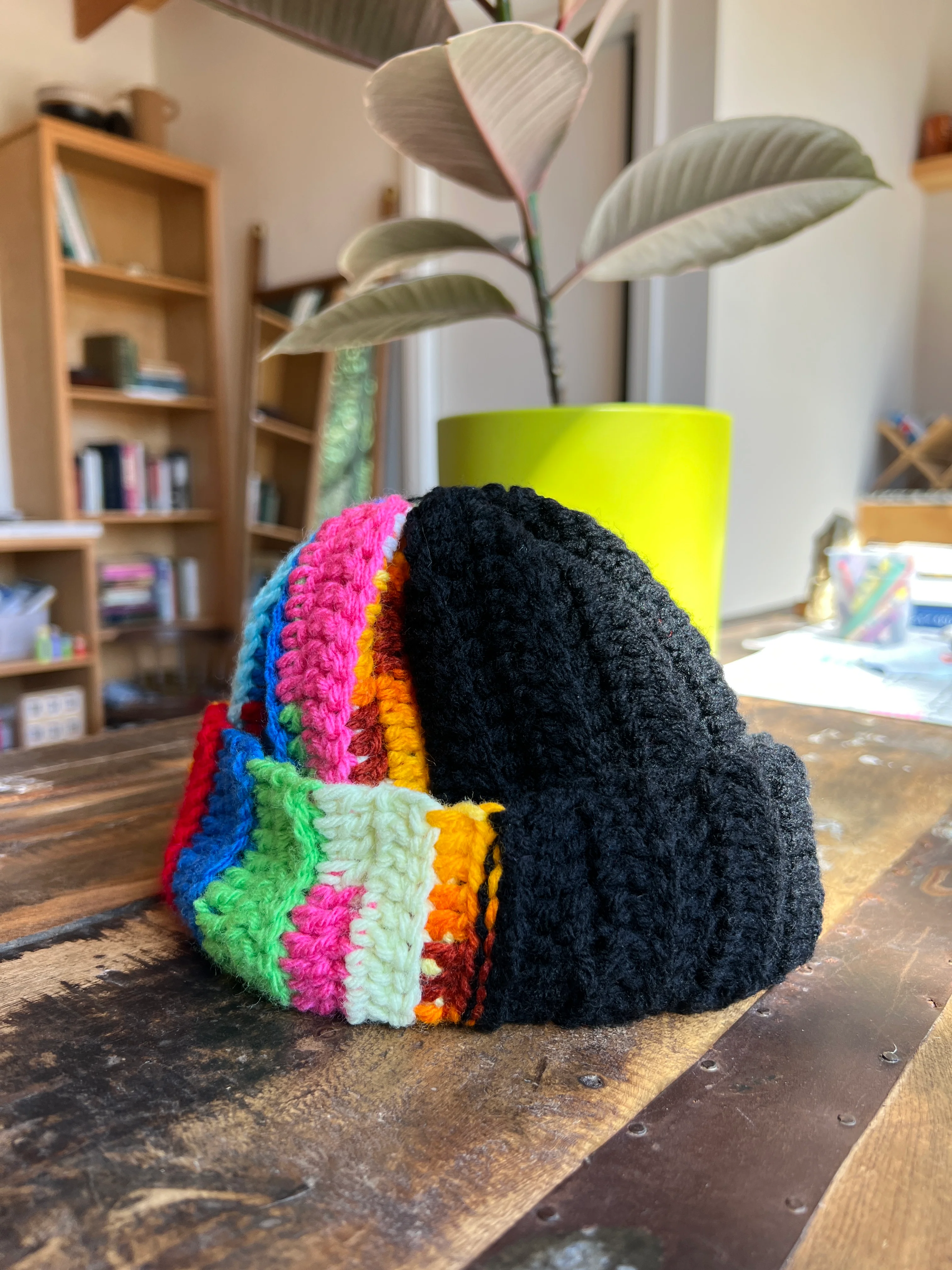 Bev Made Two-Tone Scrap Beanie - Image 4