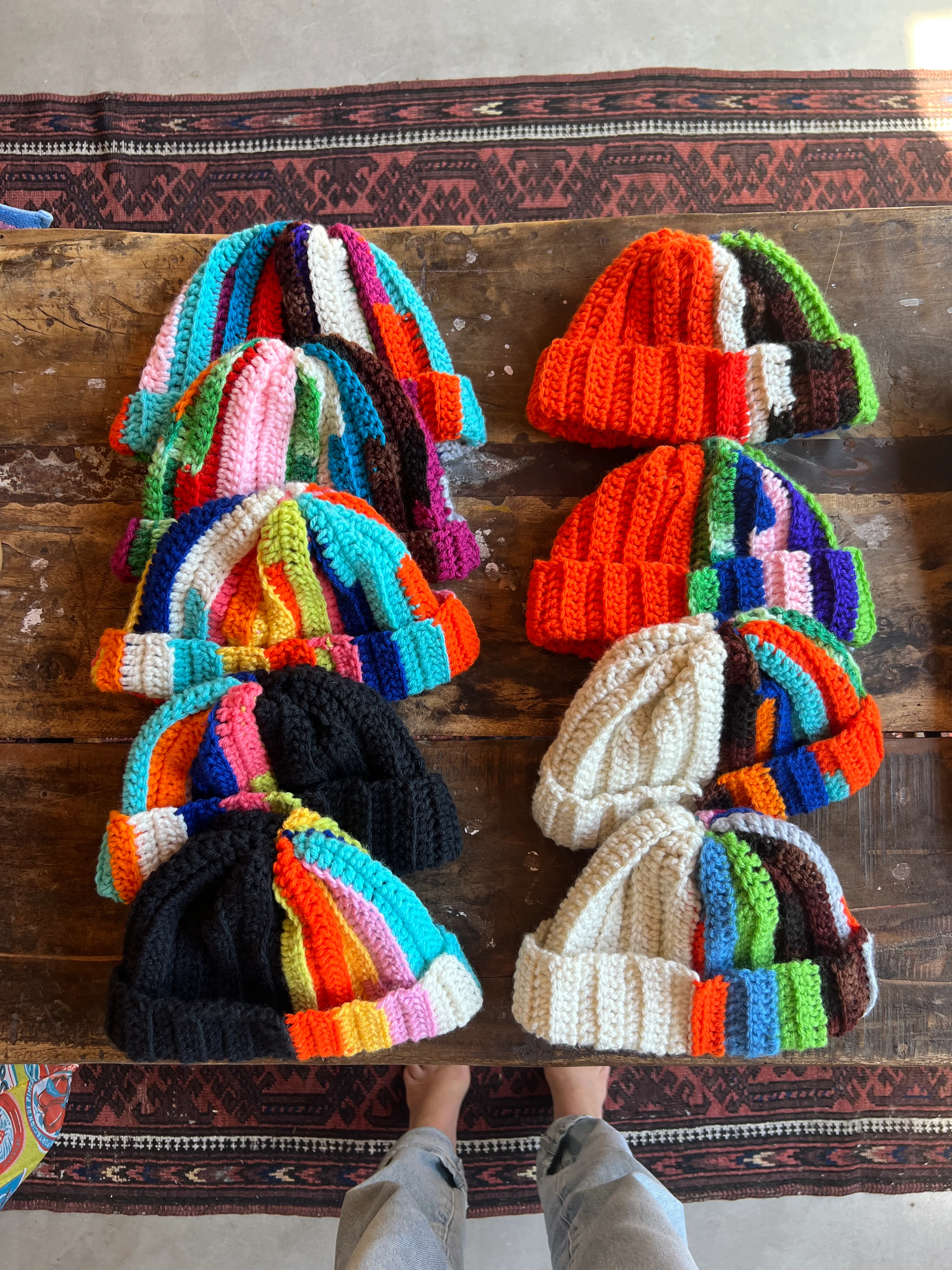 Bev Made Two-Tone Scrap Beanie - Image 6