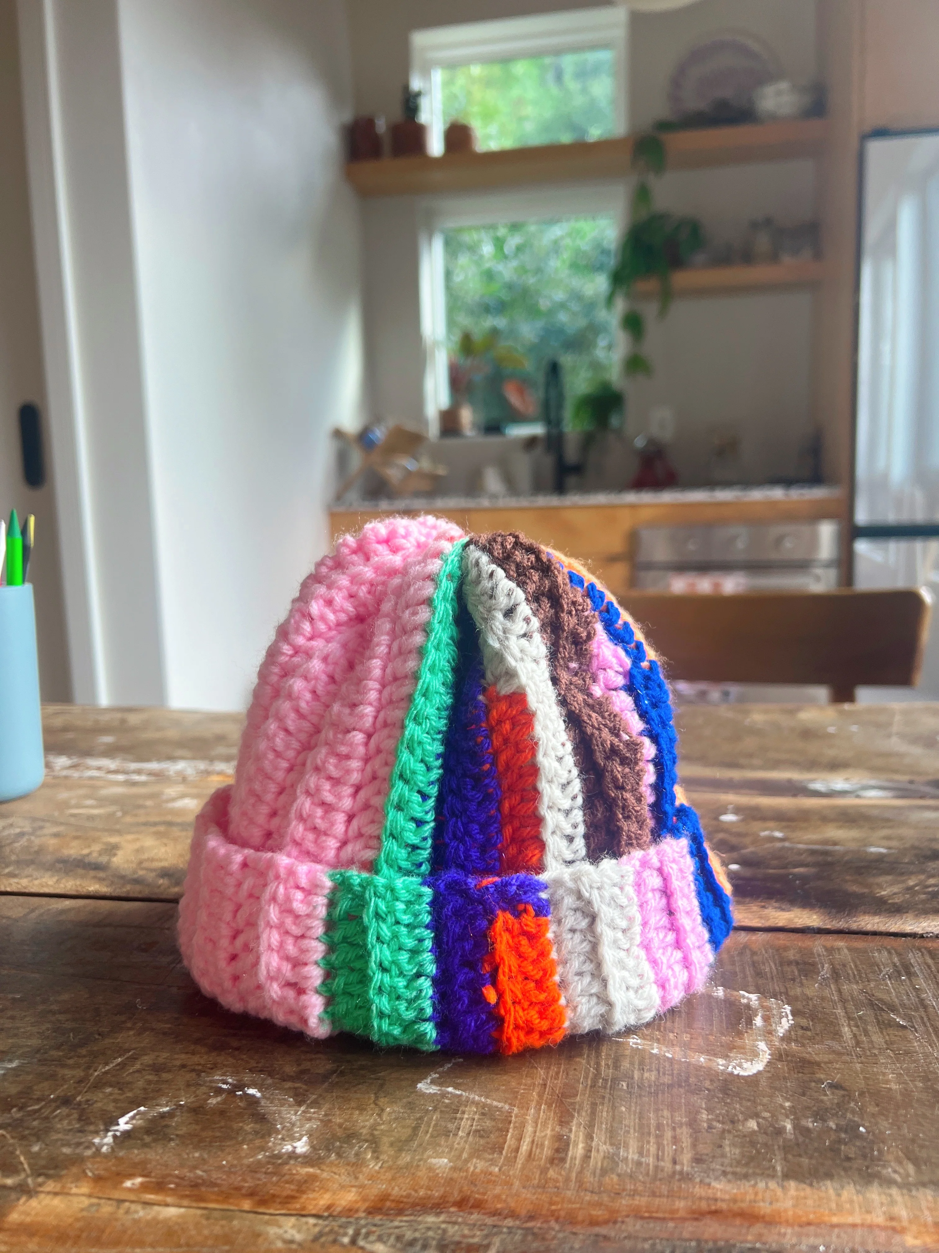 Bev Made Two-Tone Scrap Beanie - Image 7