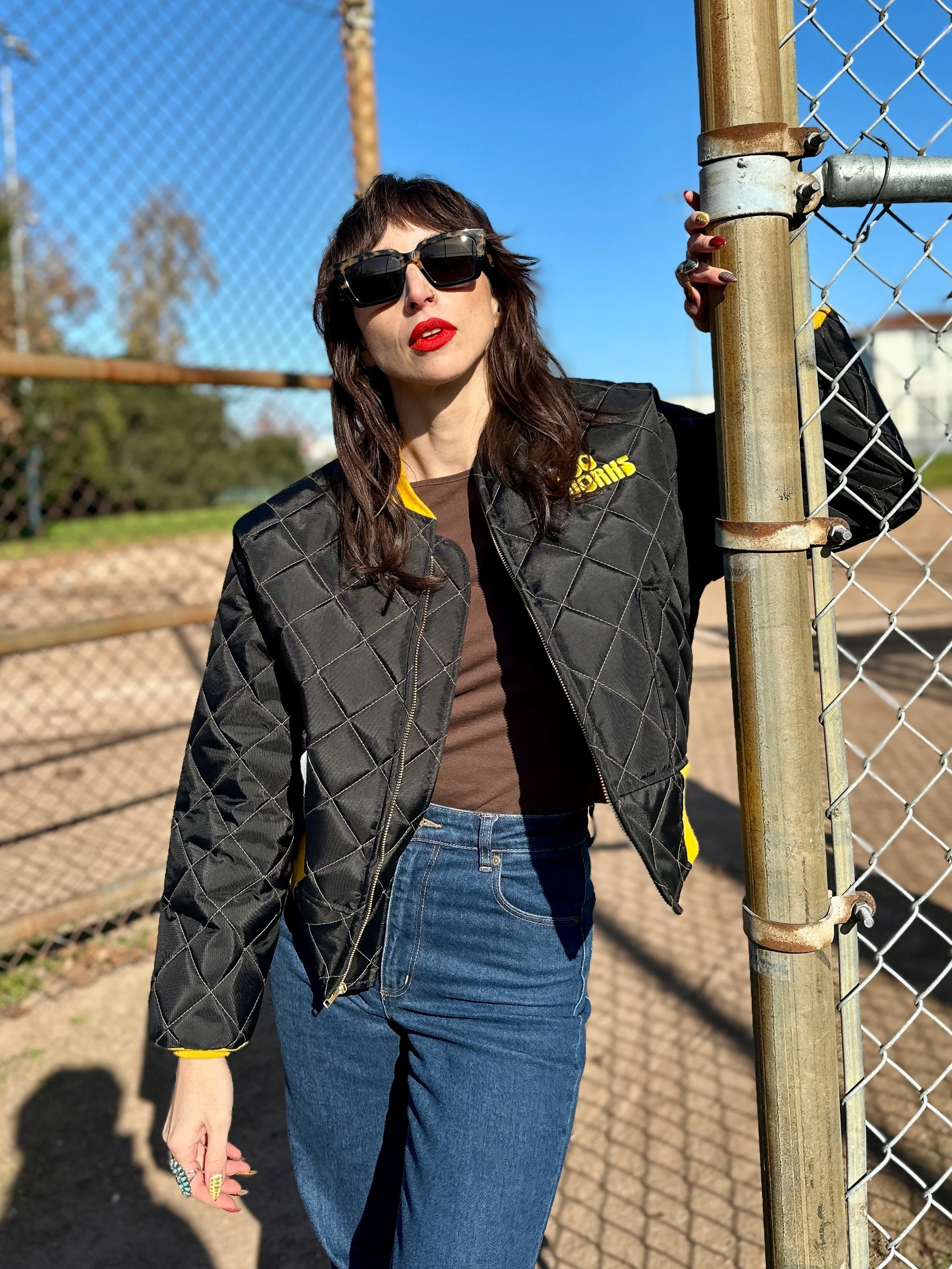 Bomber Jacket Black/Yellow