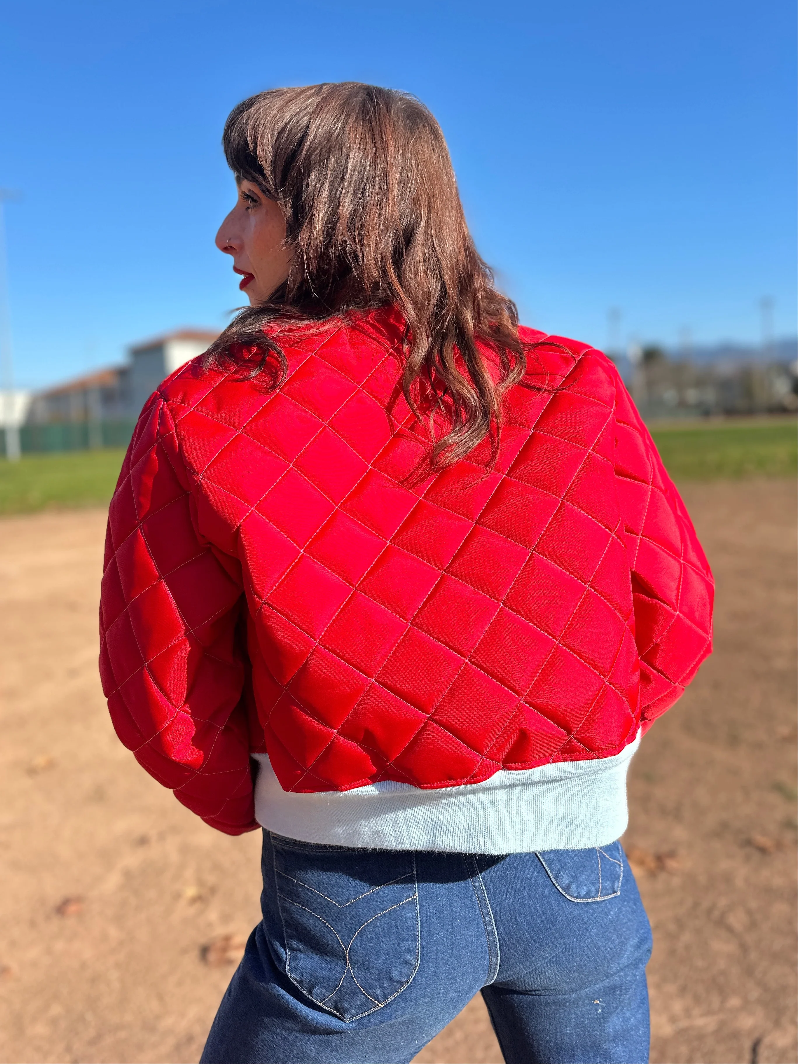 Bomber Jacket Blue/Red - Image 5