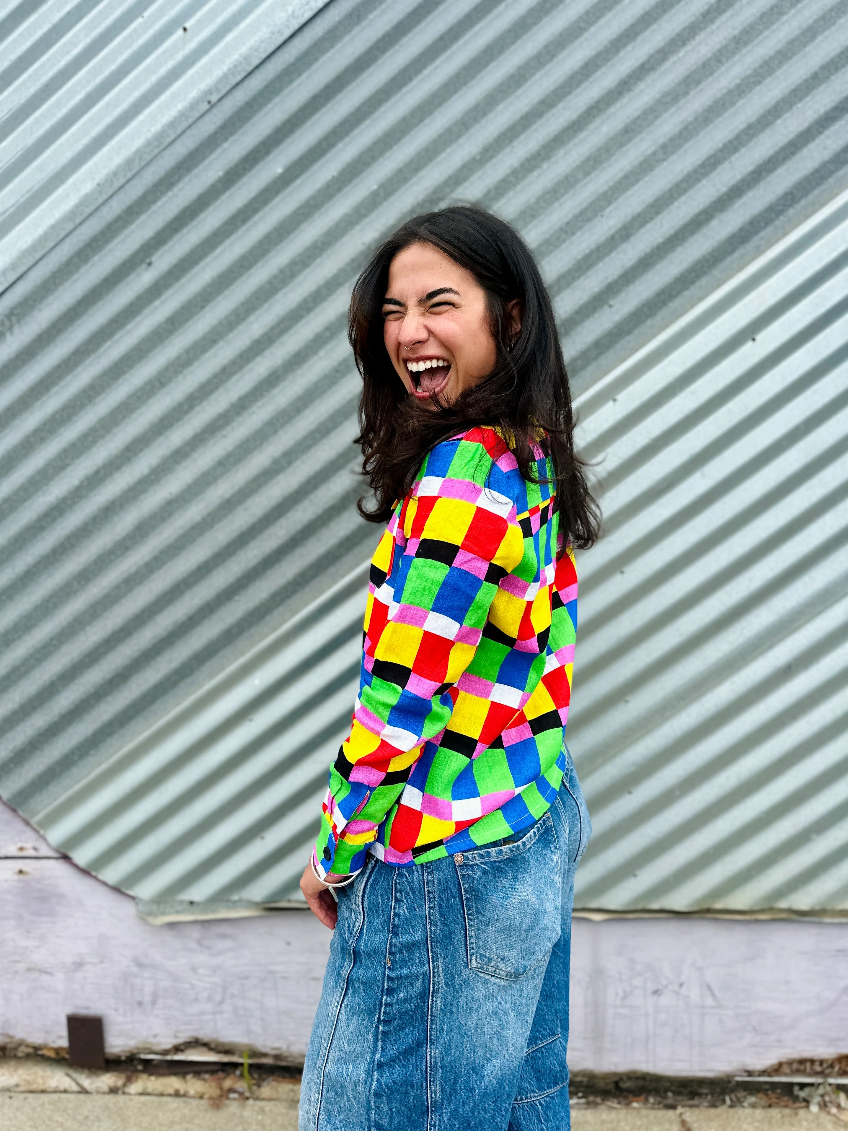 Classic Button Down Candy Weave - Image 3