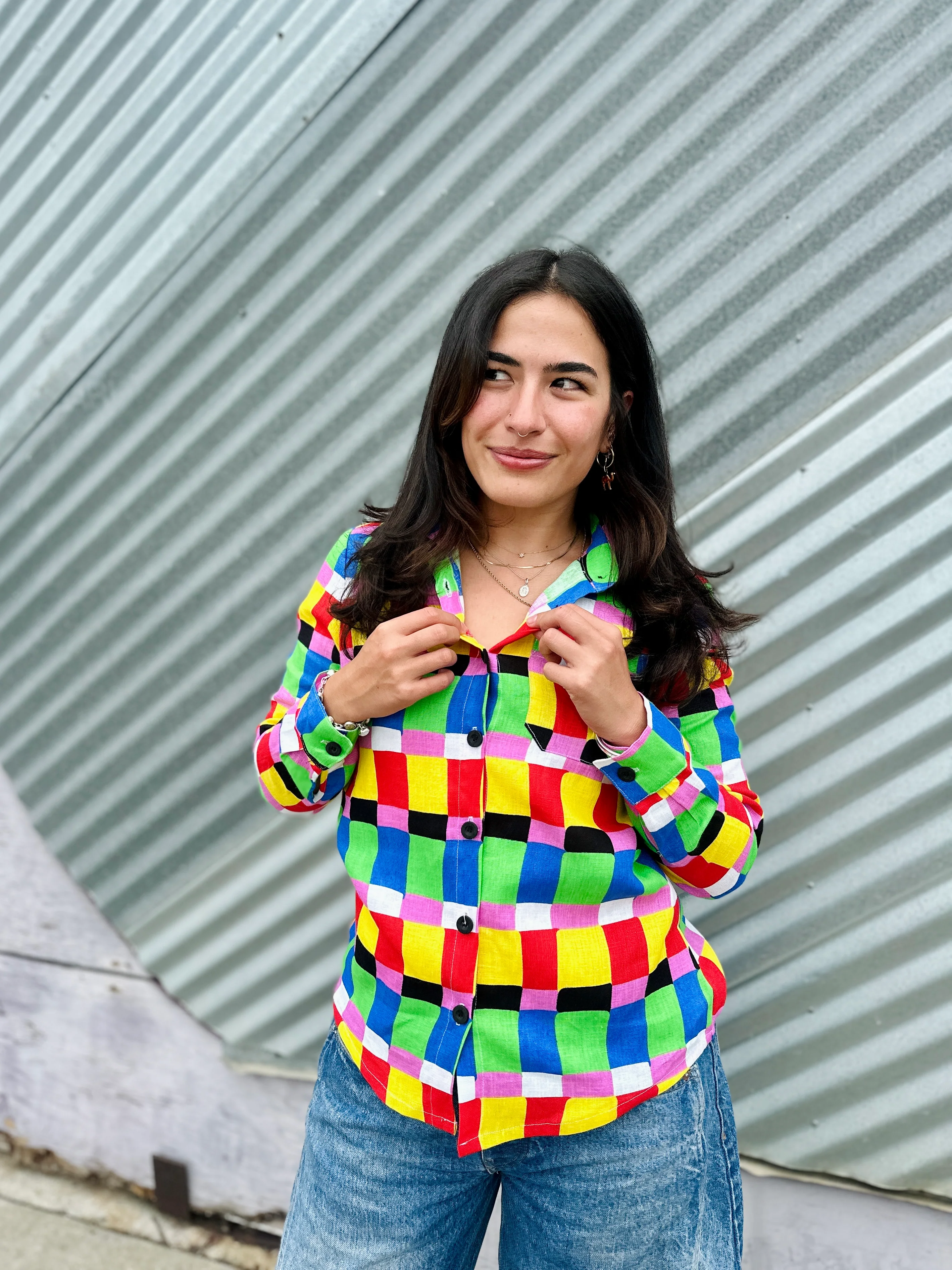 Classic Button Down Candy Weave - Image 4