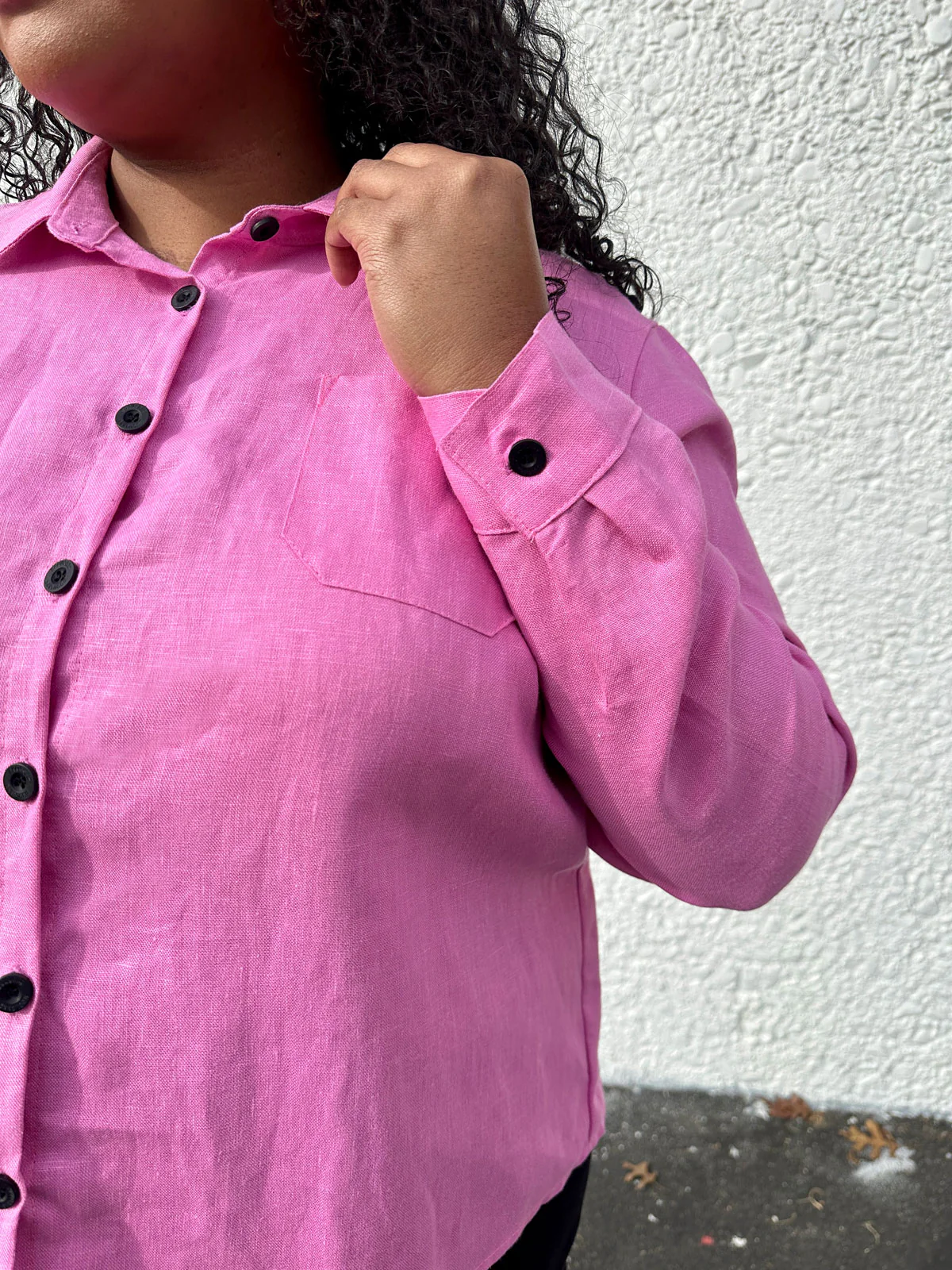 Classic Button Down Taffy Pink - Image 6