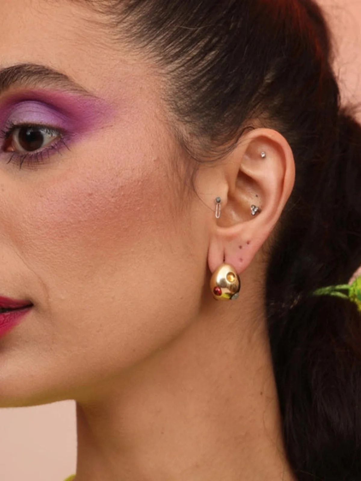Confetti Hoop Earrings