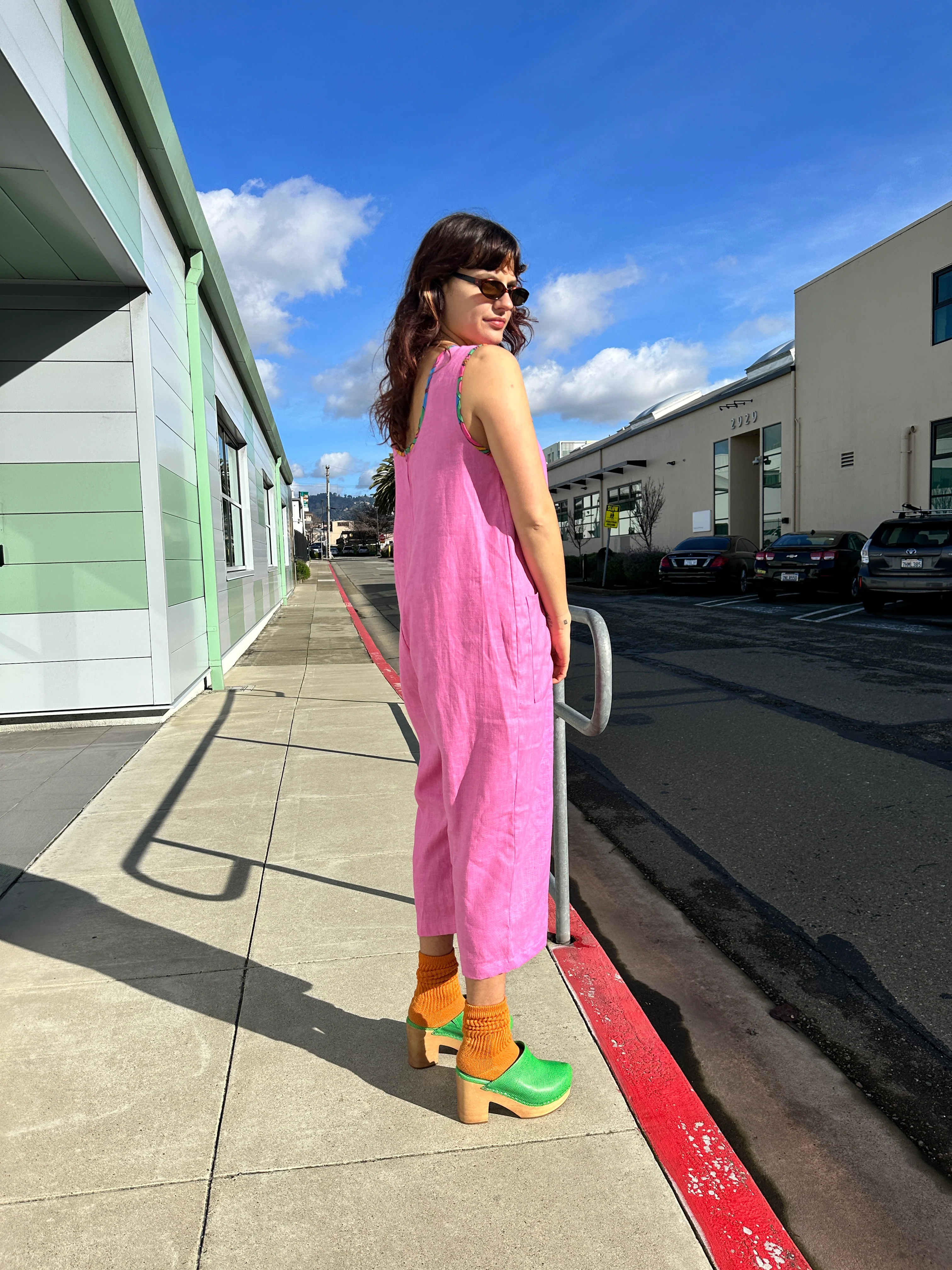 Linen Garden Suit Taffy Pink - Image 3