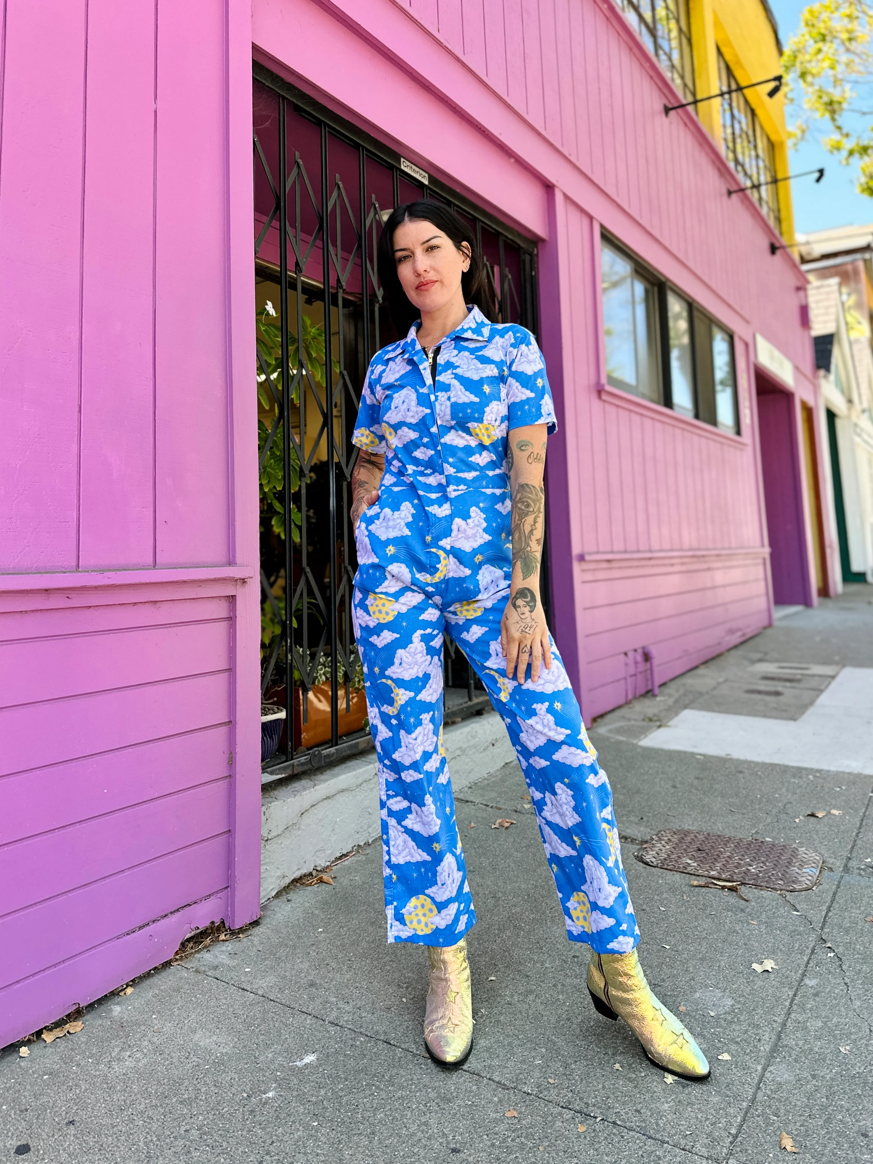 Poplin Coveralls Cloud People - Image 5