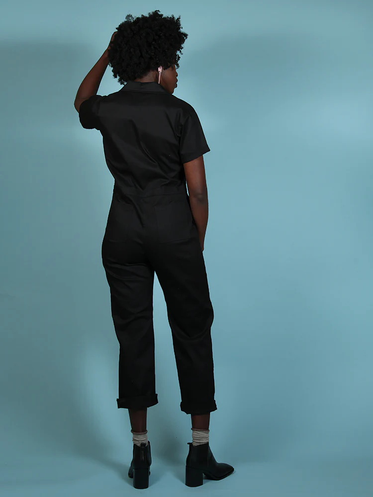 Twill Black Coveralls - Image 5