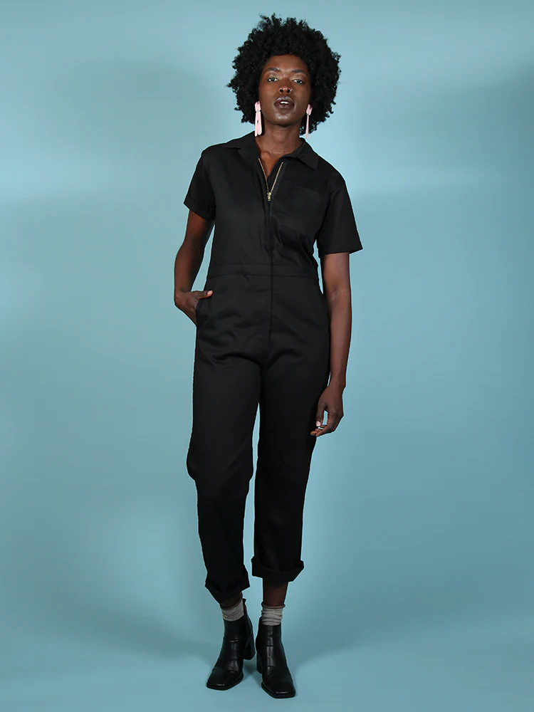 Twill Black Coveralls - Image 6