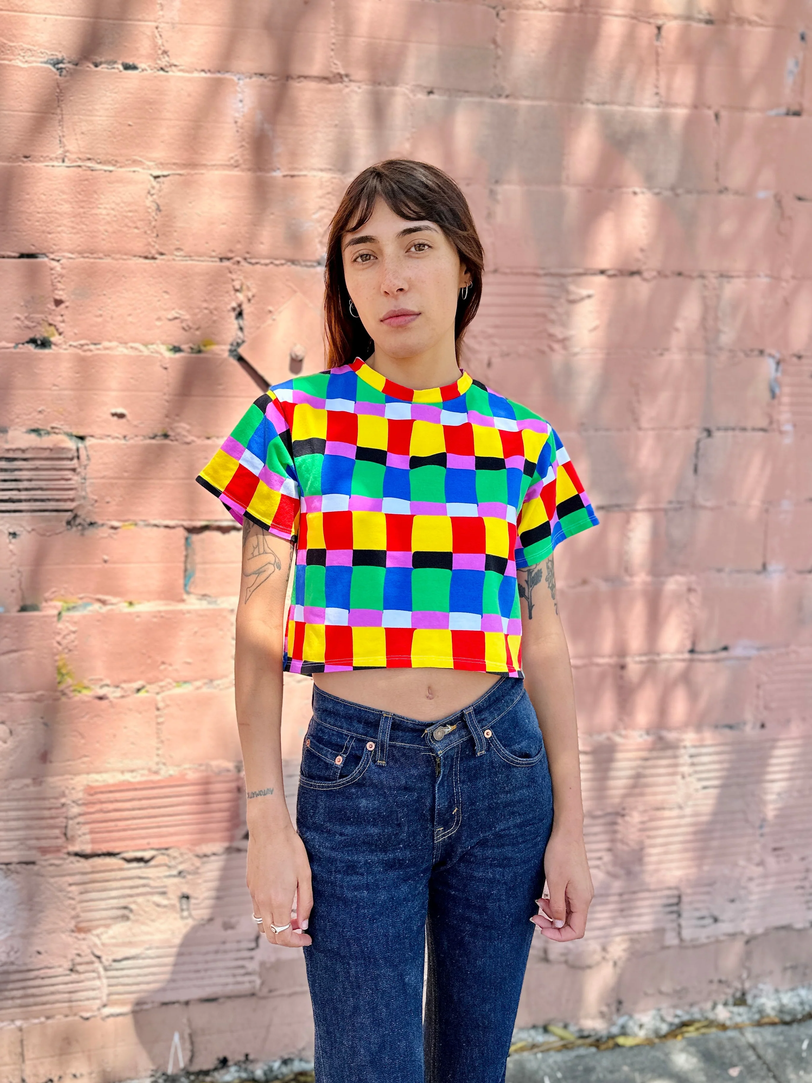 Crop Top Candy Weave