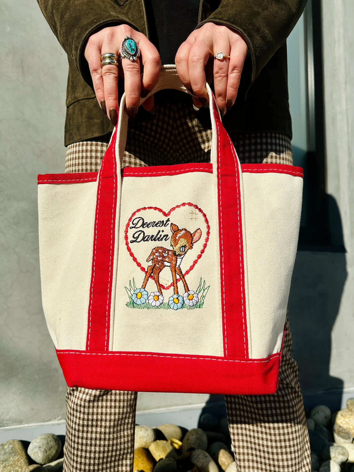 Deerest Darlin' Mini Canvas Tote - Image 3