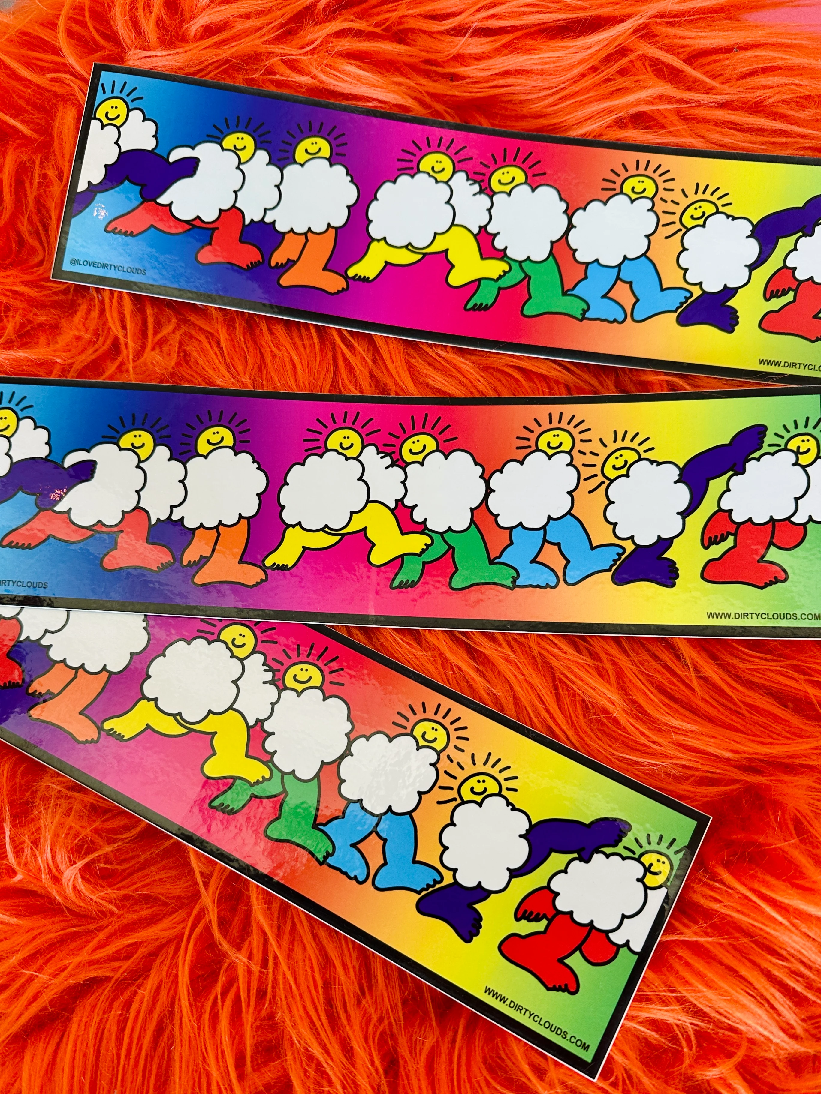Dirty Clouds Bumper Sticker