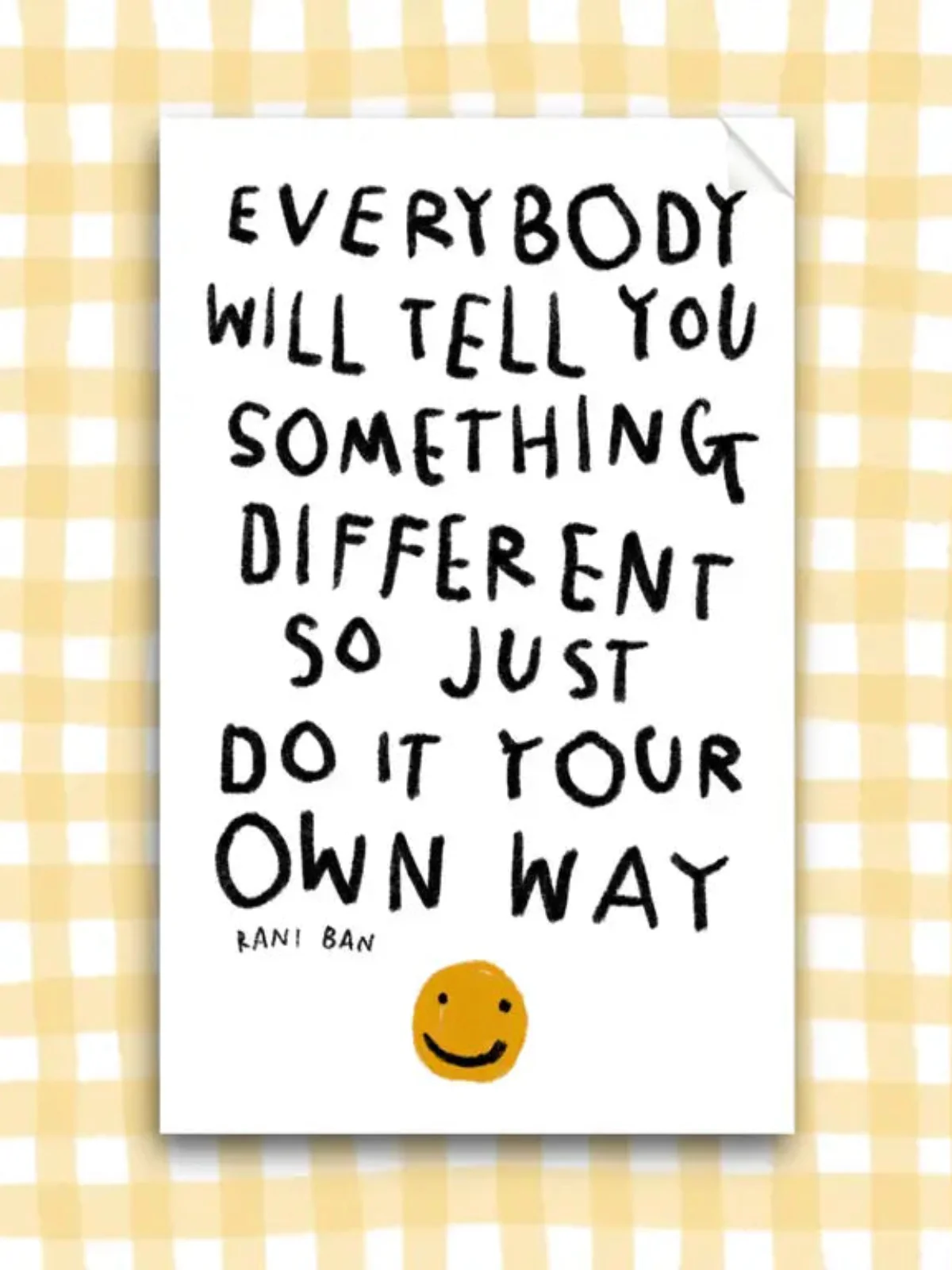 Do It Your Own Way Sticker