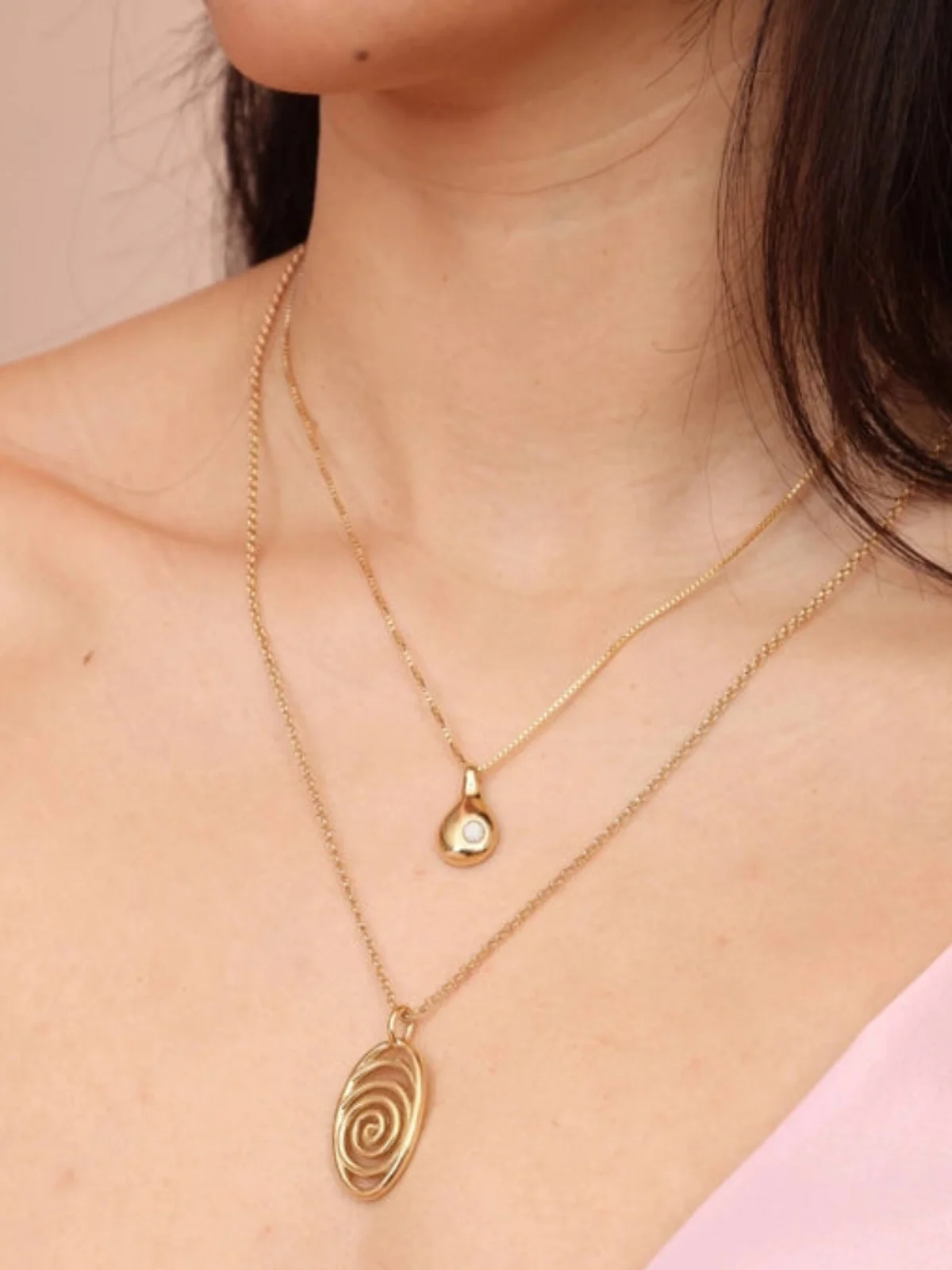 Droplet Necklace - Opal - Image 2