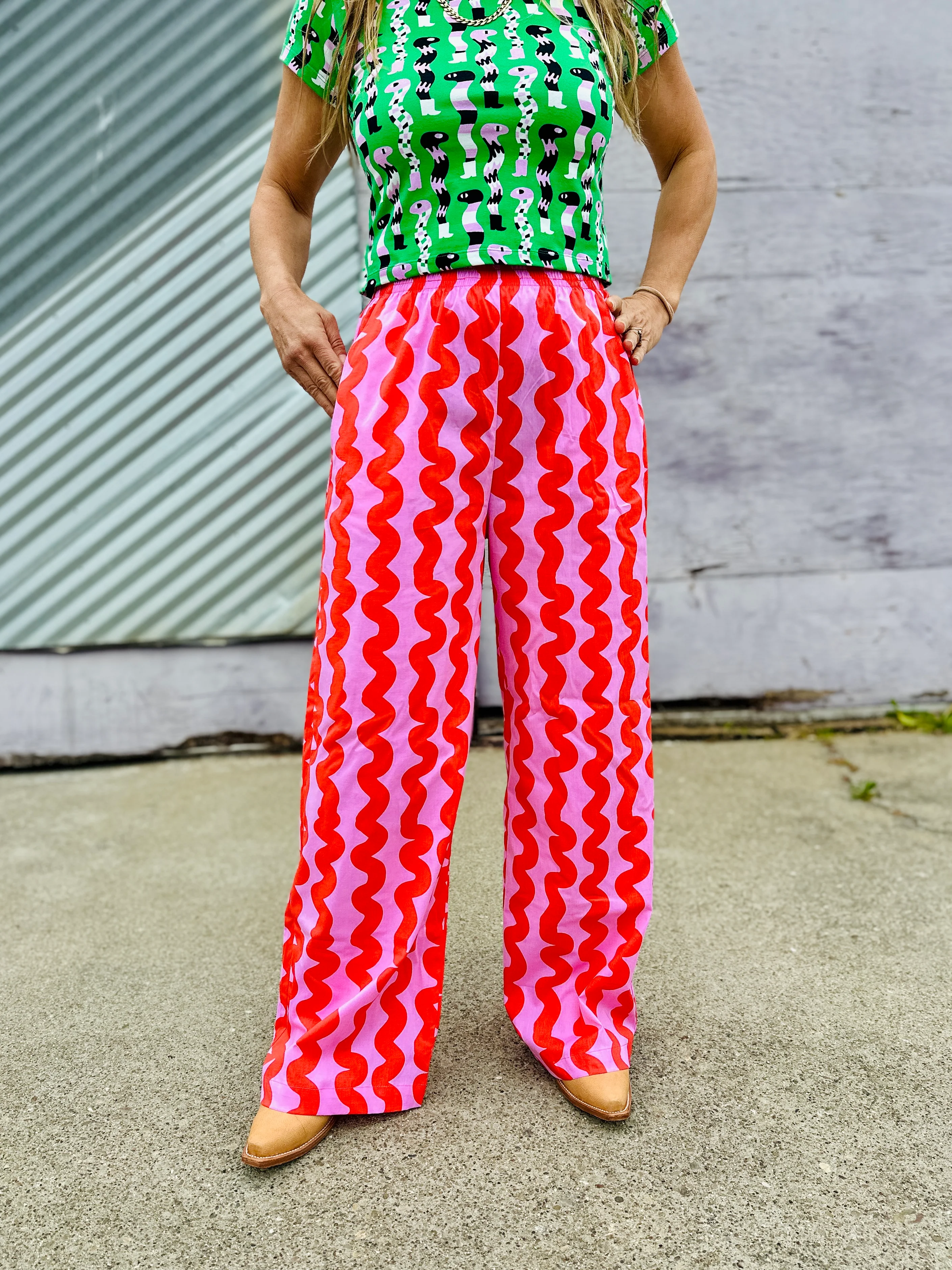 Easy Pant Pink Squiggle - Image 5