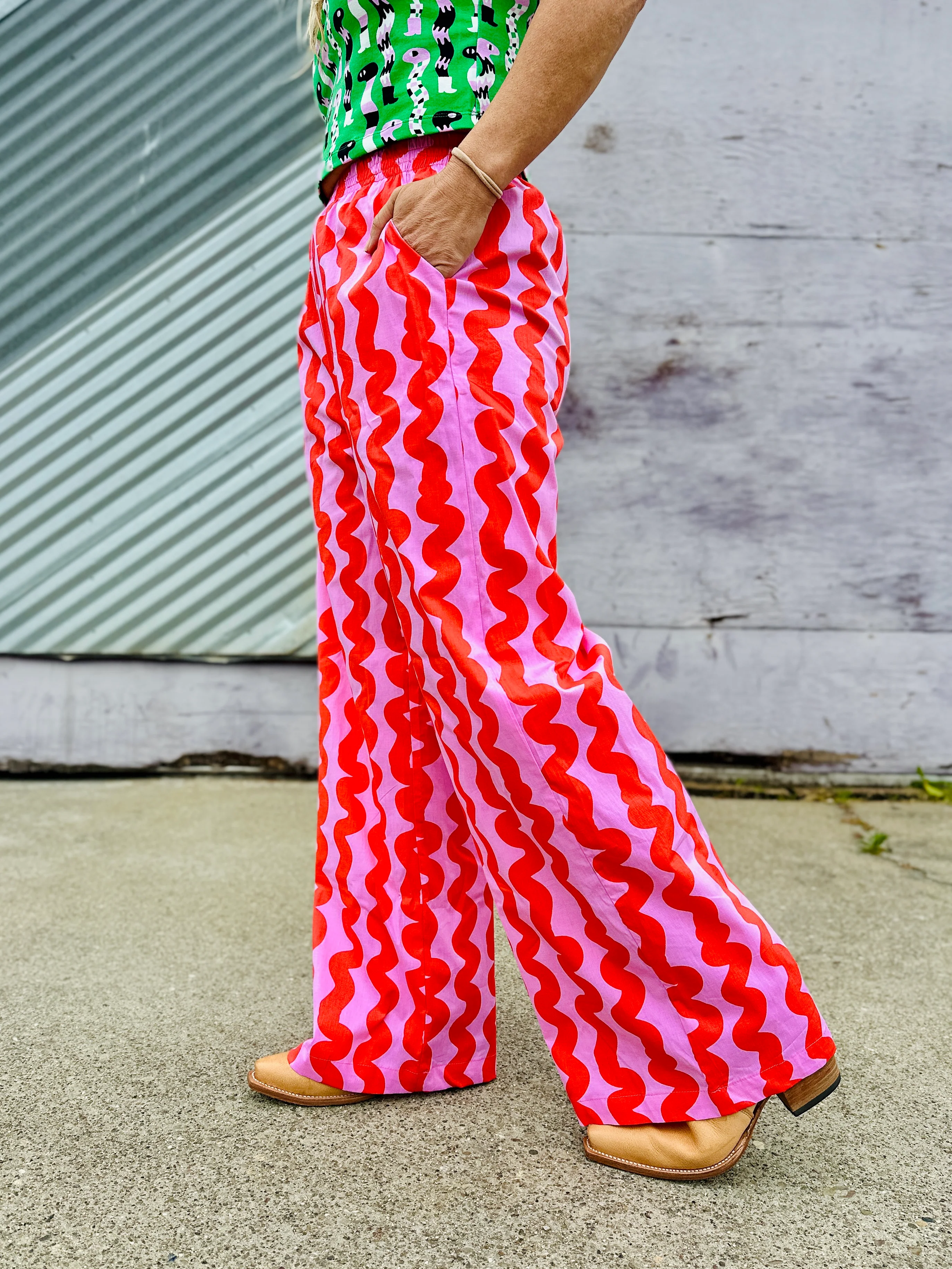 Easy Pant Pink Squiggle - Image 7
