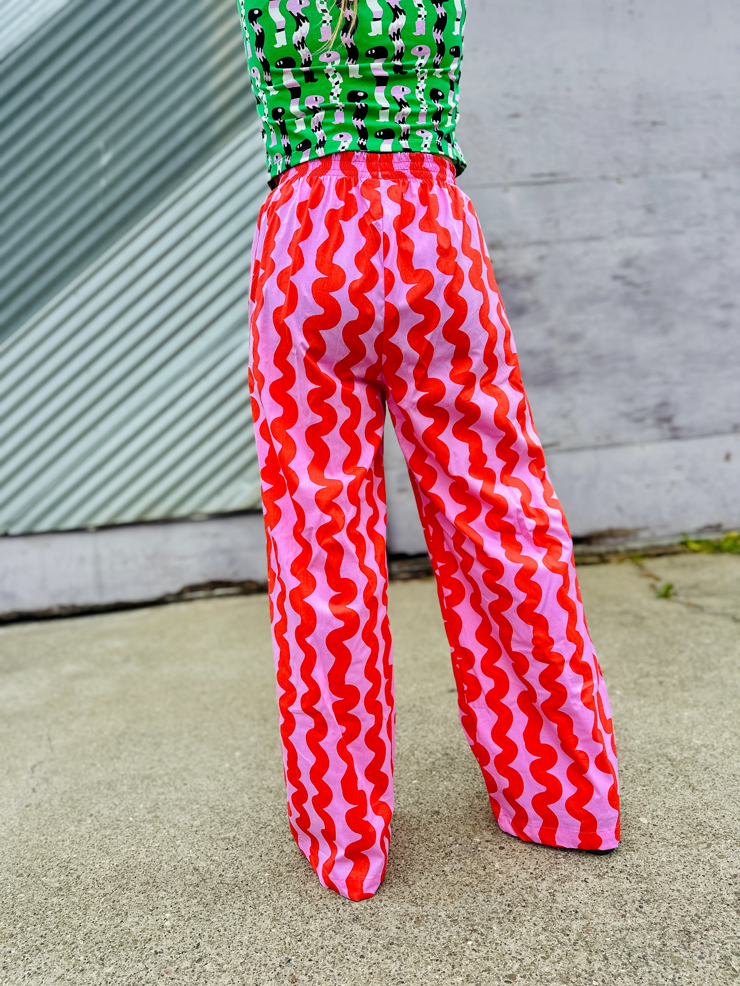 Easy Pant Pink Squiggle - Image 8