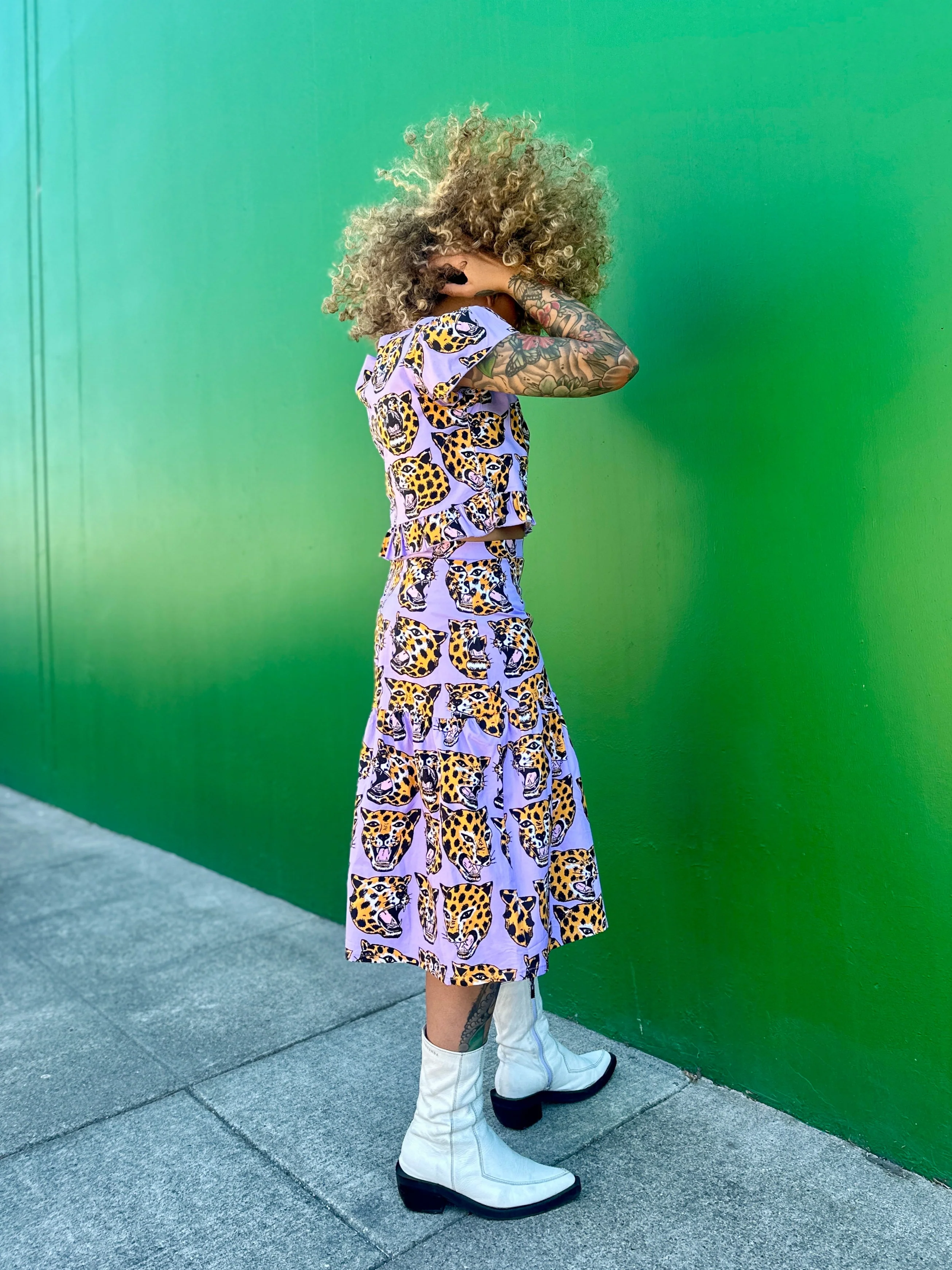 Gail Skirt Cheetah Head - Image 7