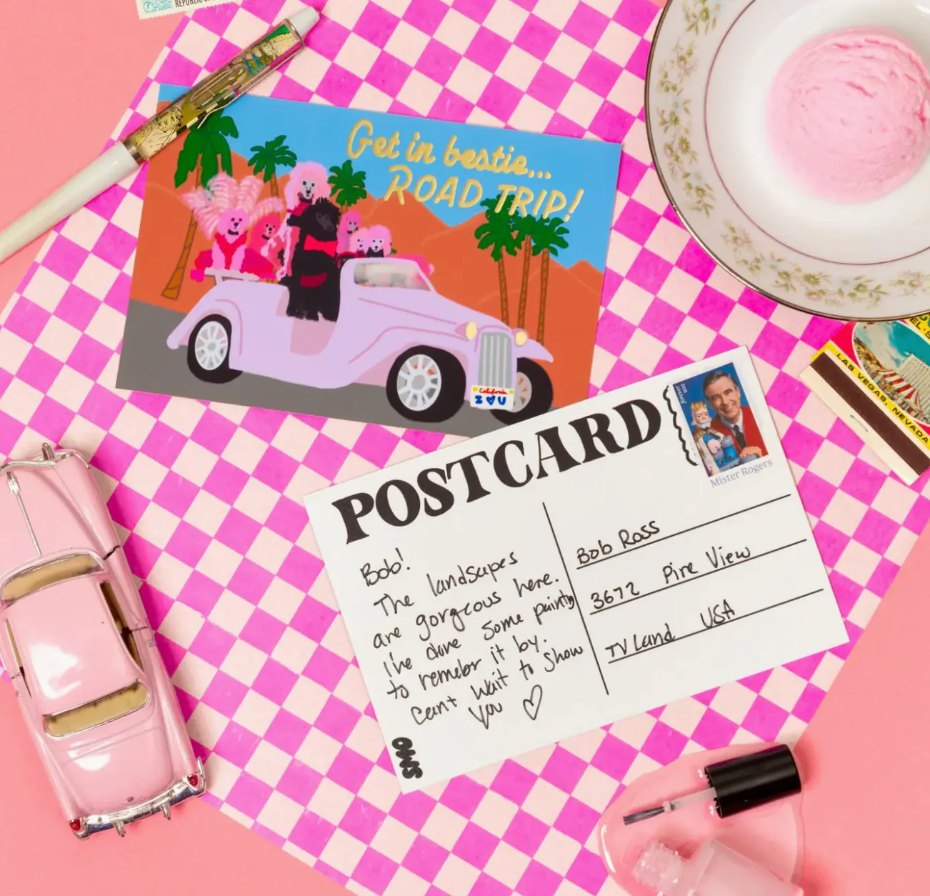 Get in Bestie Postcard