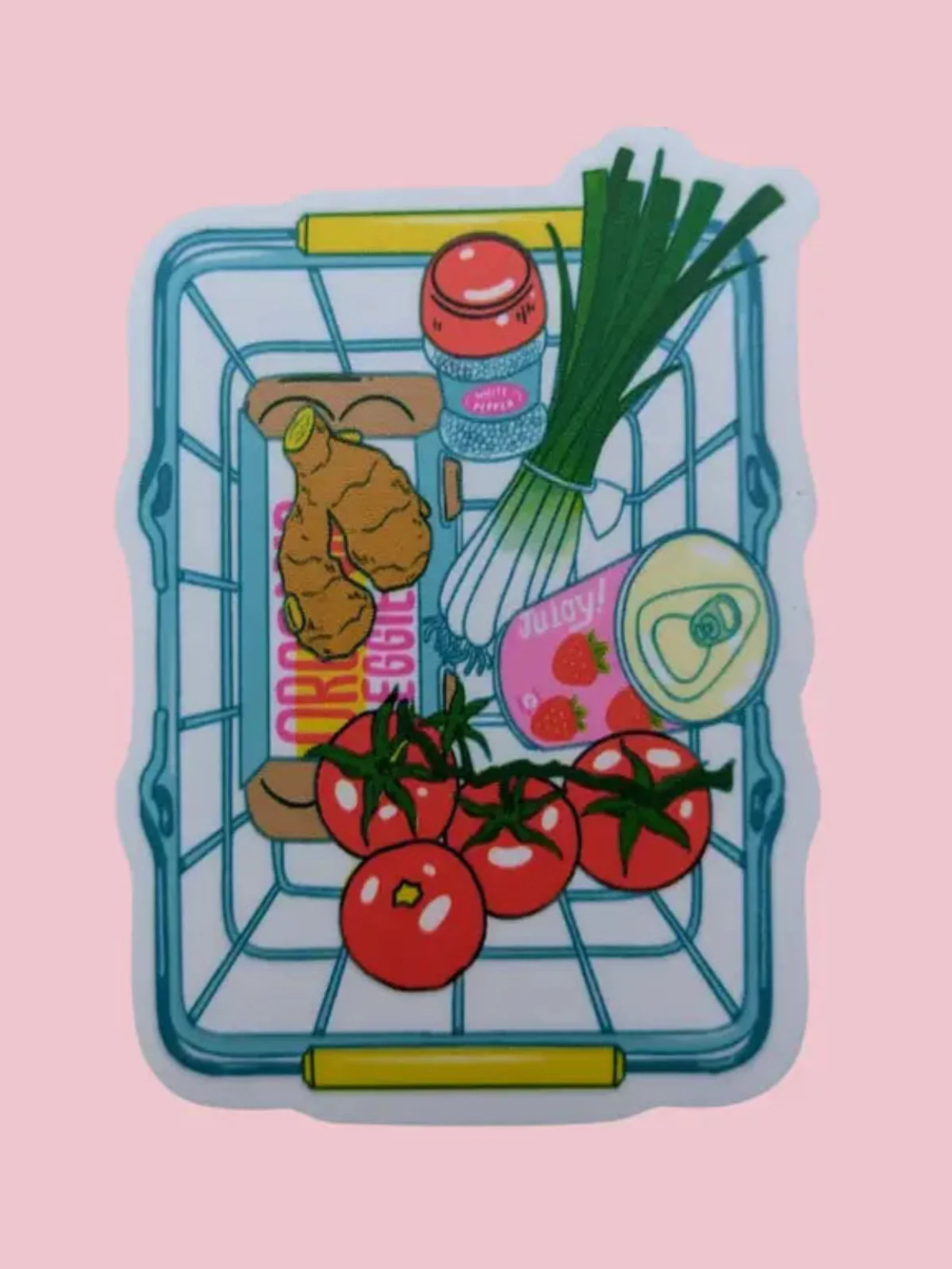 Grocery Basket Sticker - Image 2