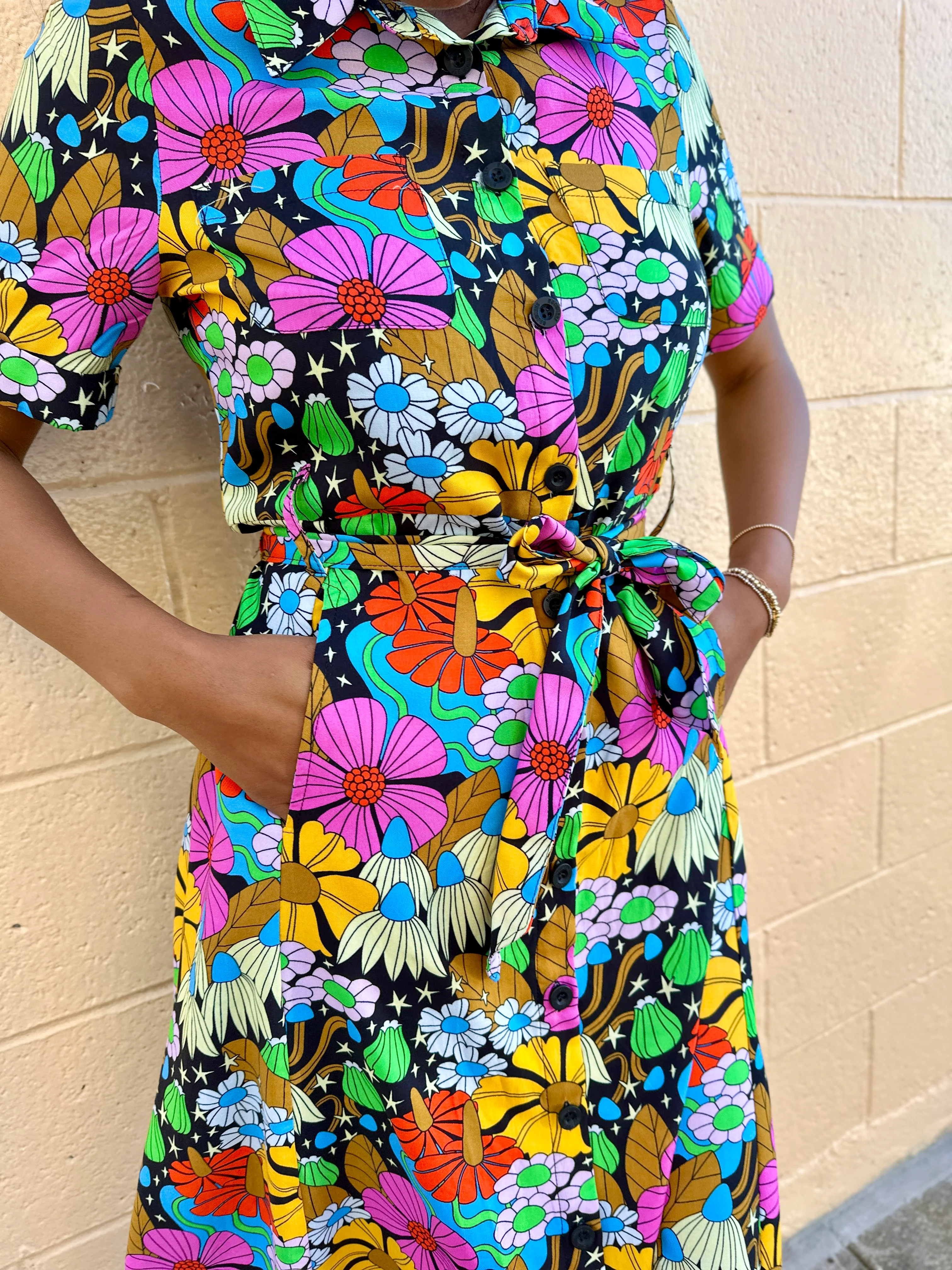 Holiday Dress Cosmic Floral - Image 5