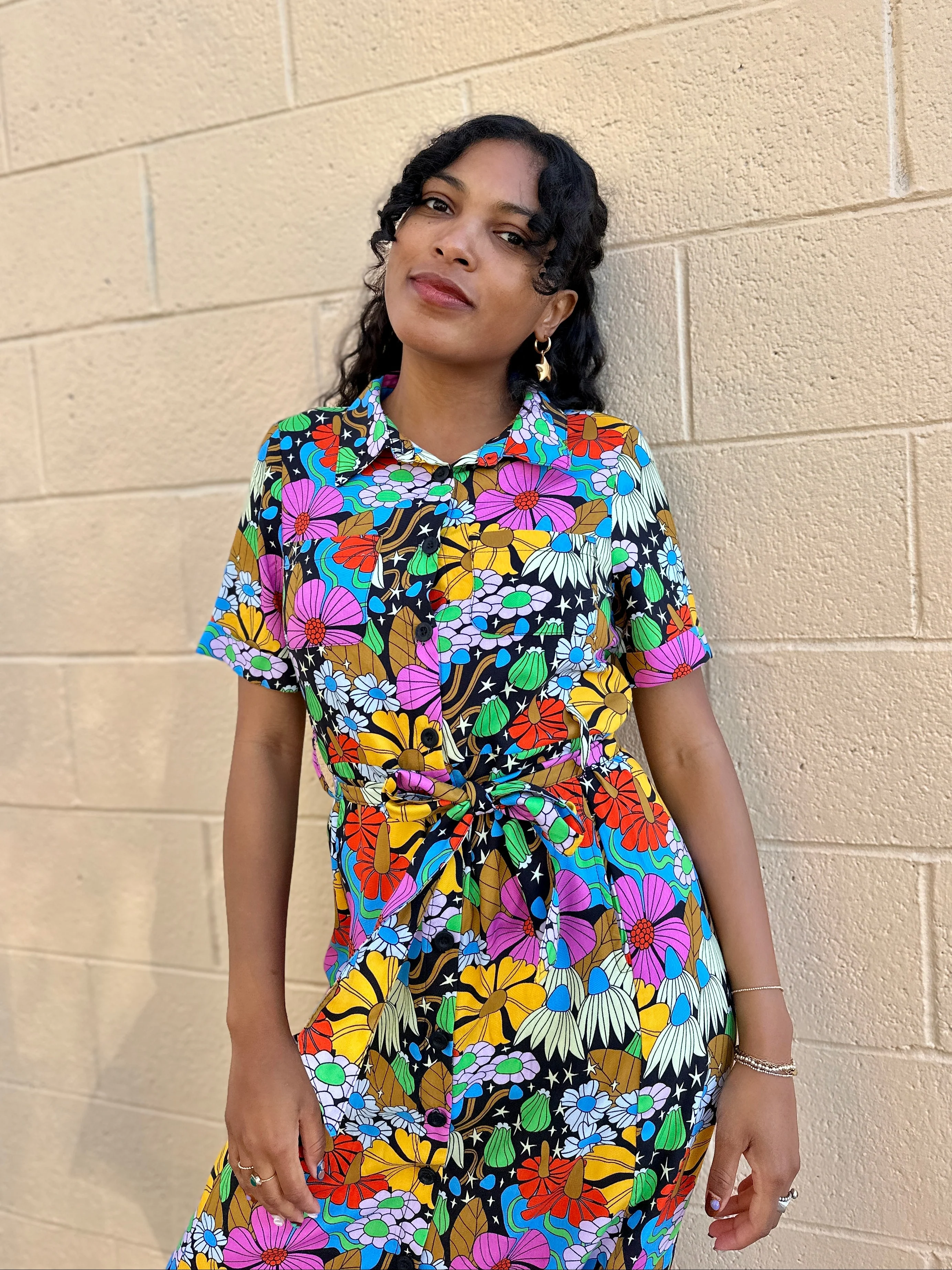Holiday Dress Cosmic Floral - Image 6