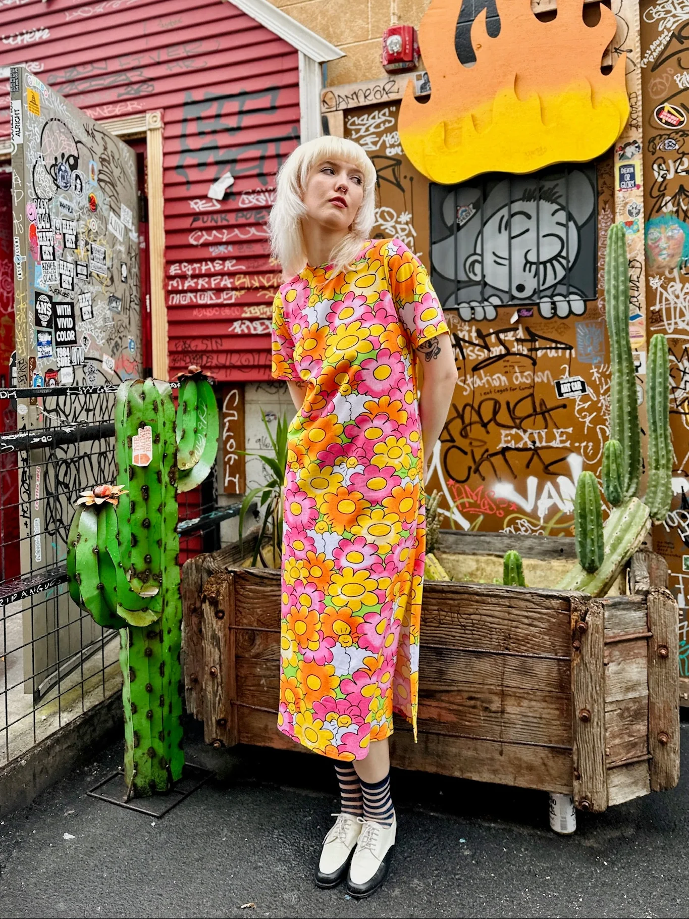 Jersey Maxi Dress Sunny Side Up - Image 2