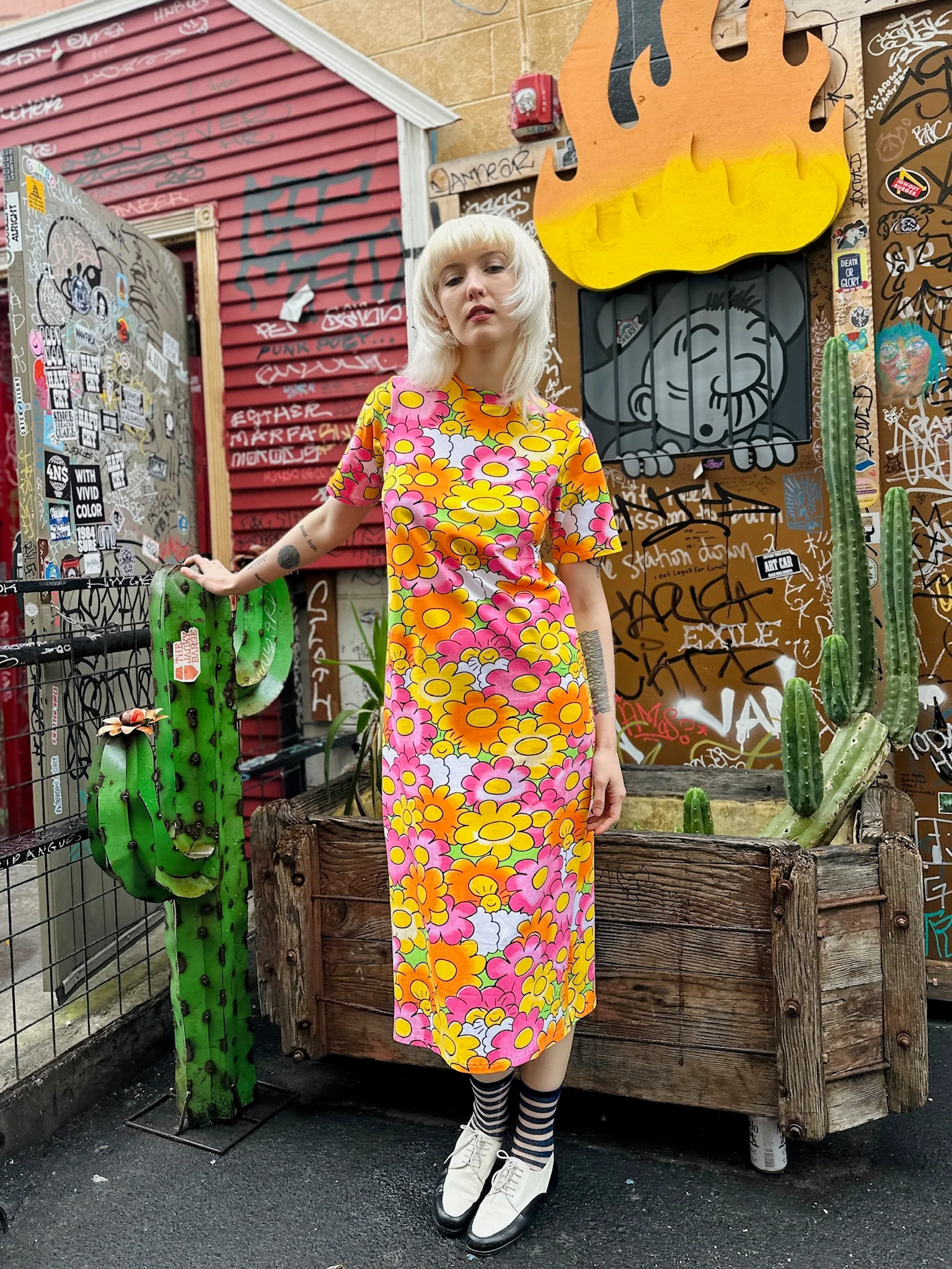 Jersey Maxi Dress Sunny Side Up - Image 4