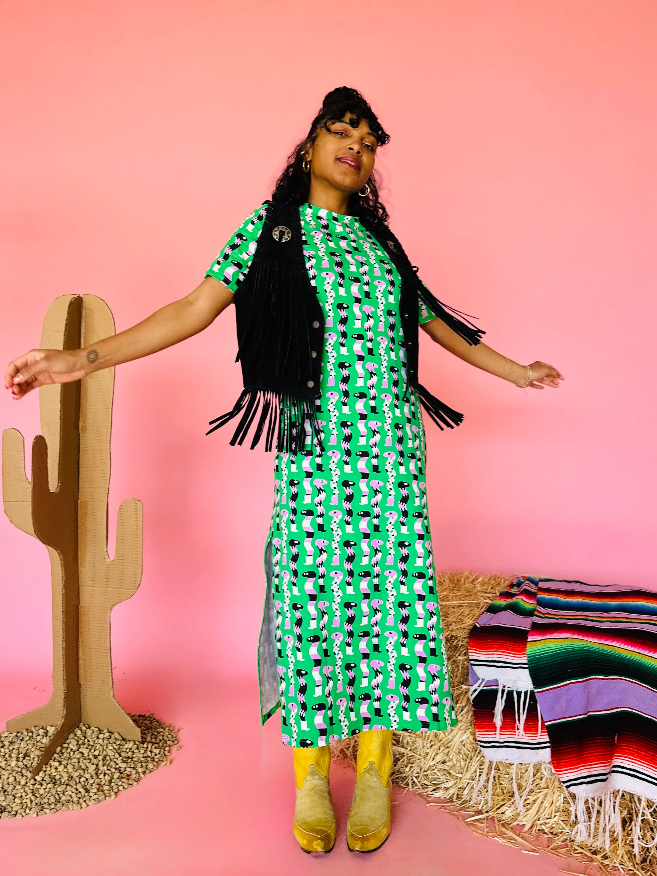Jersey Maxi Dress Sssnakes - Image 2