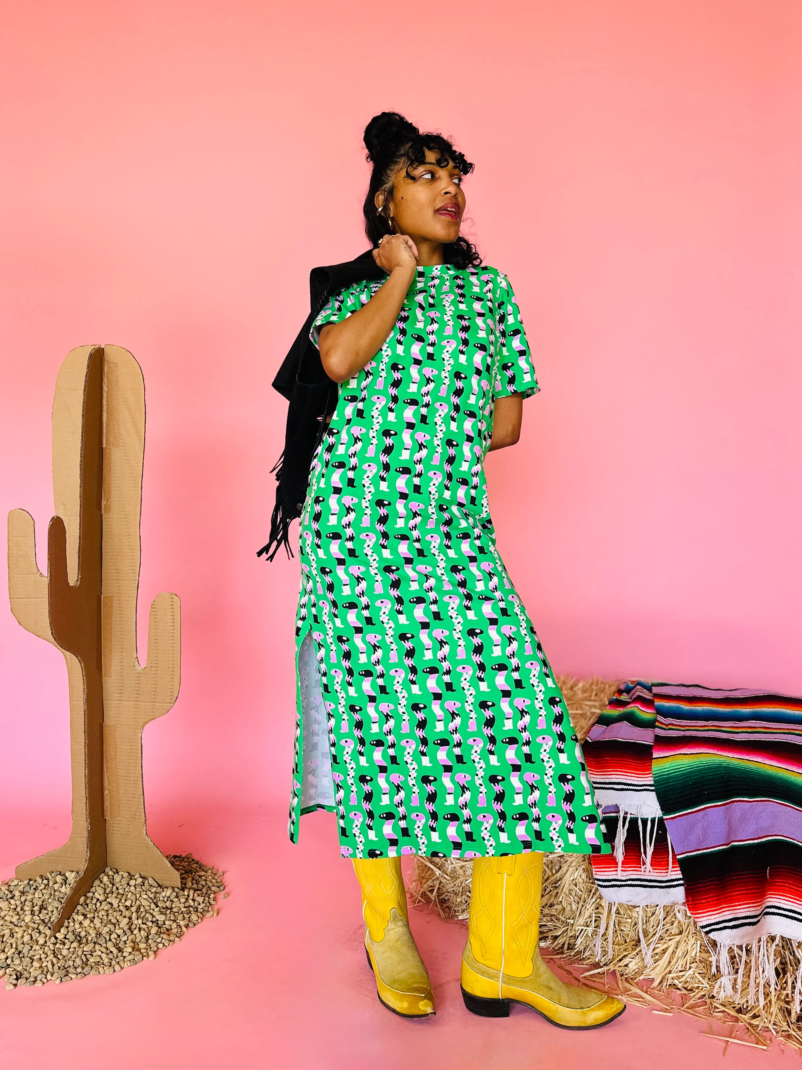 Jersey Maxi Dress Sssnakes - Image 3