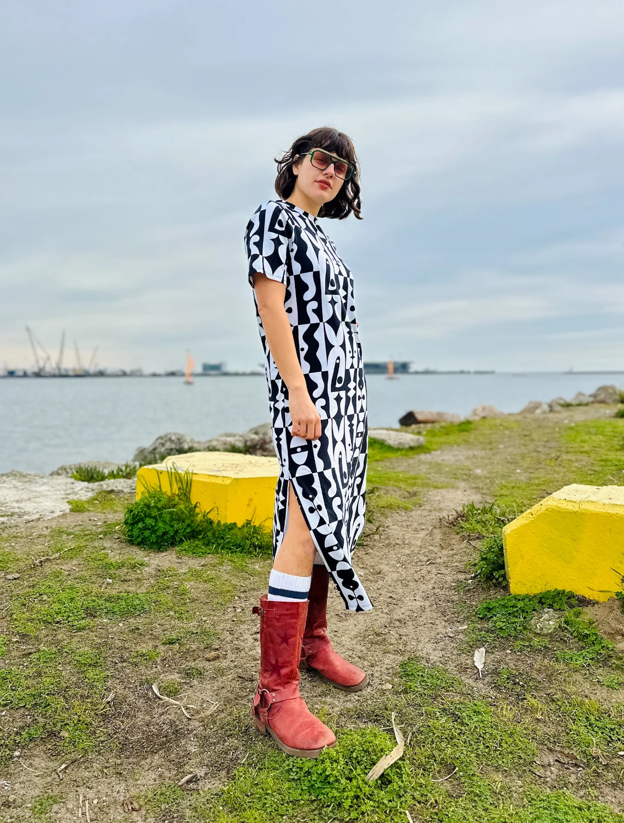 Jersey Maxi Dress Illusions - Image 4