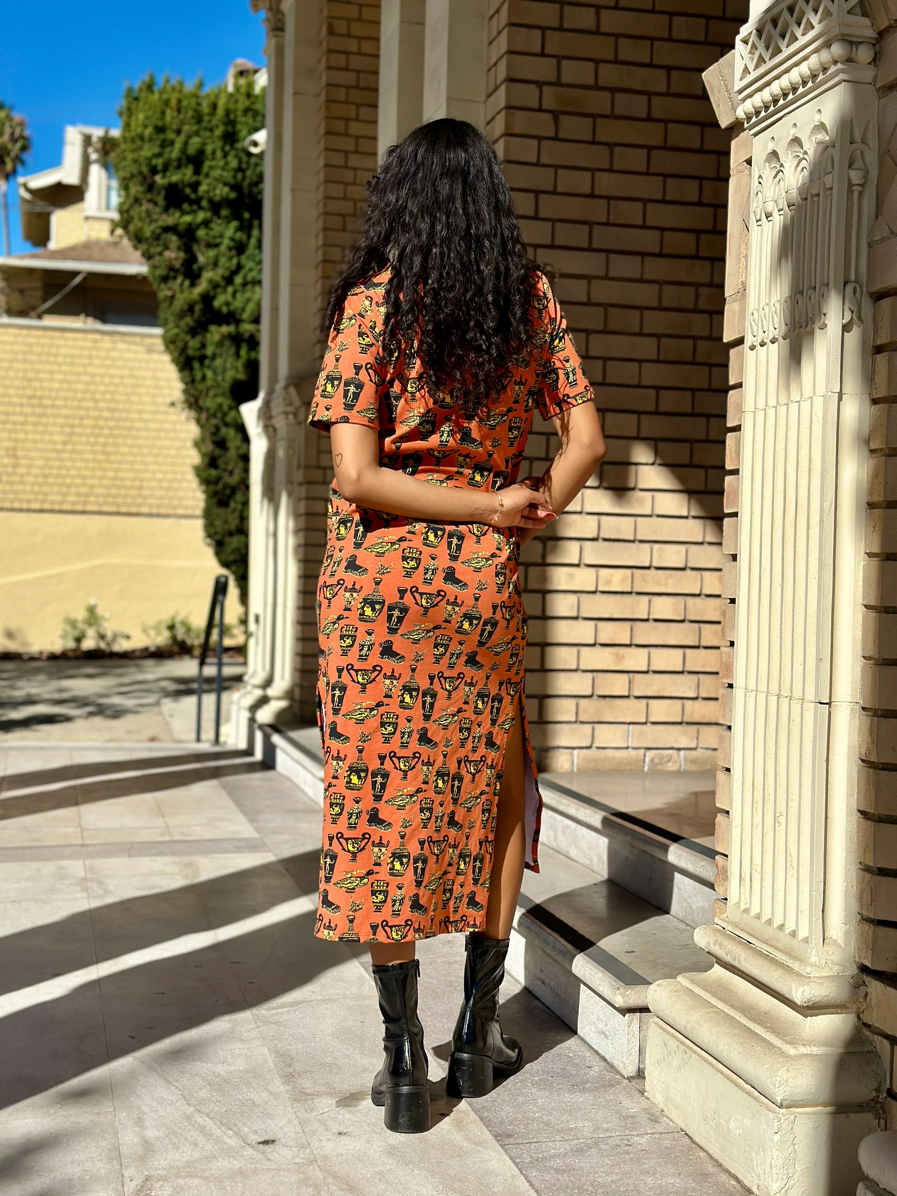 Jersey Maxi Dress Pots - Image 3