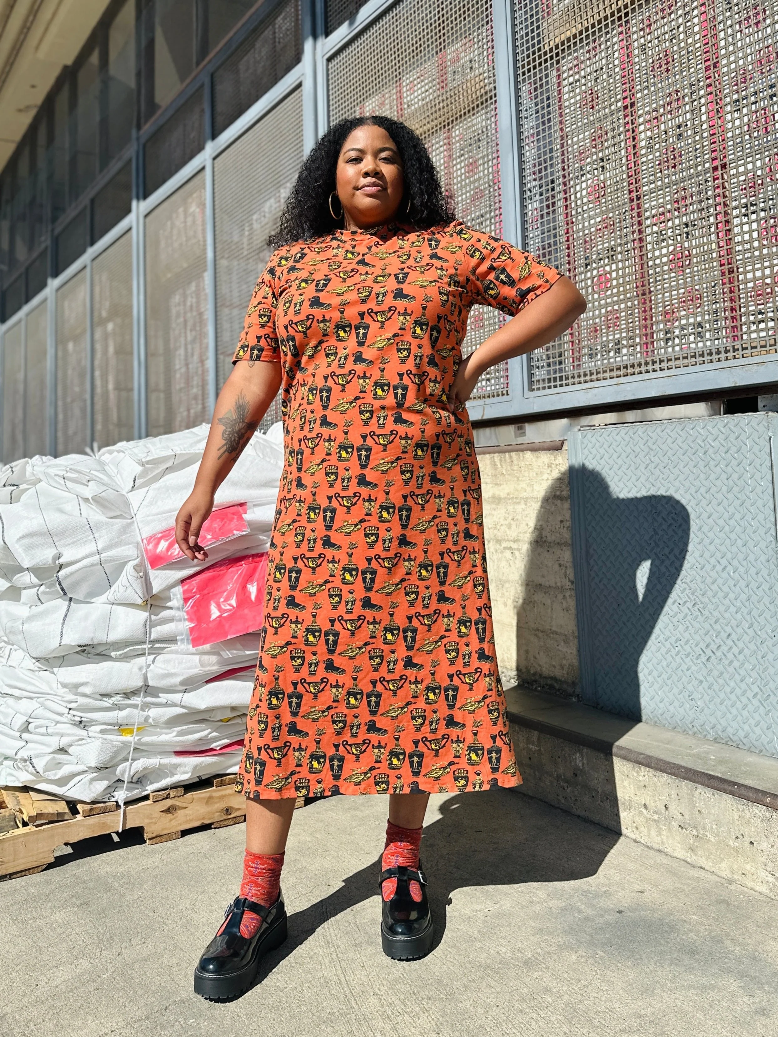 Jersey Maxi Dress Pots - Image 6