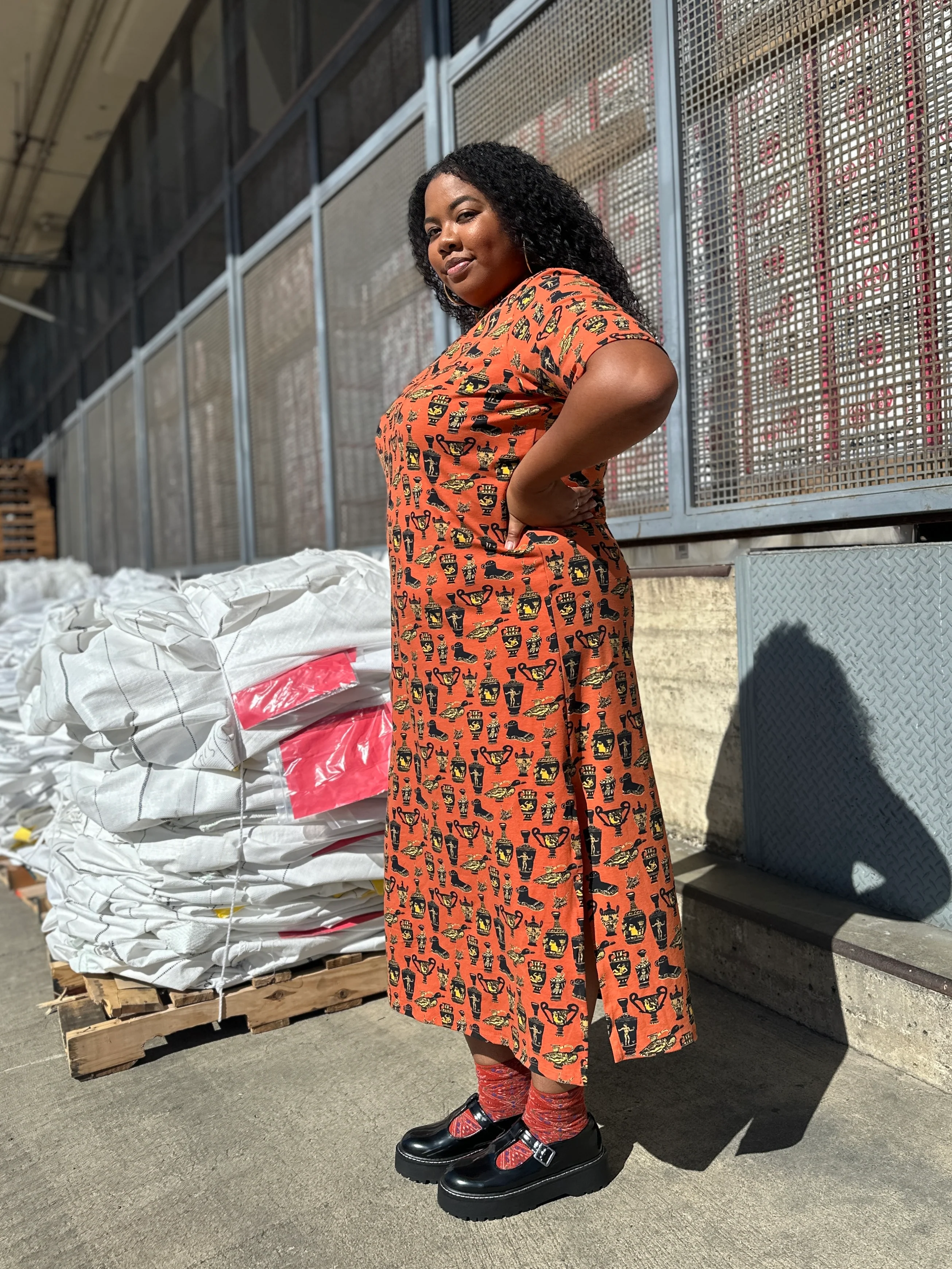 Jersey Maxi Dress Pots - Image 7