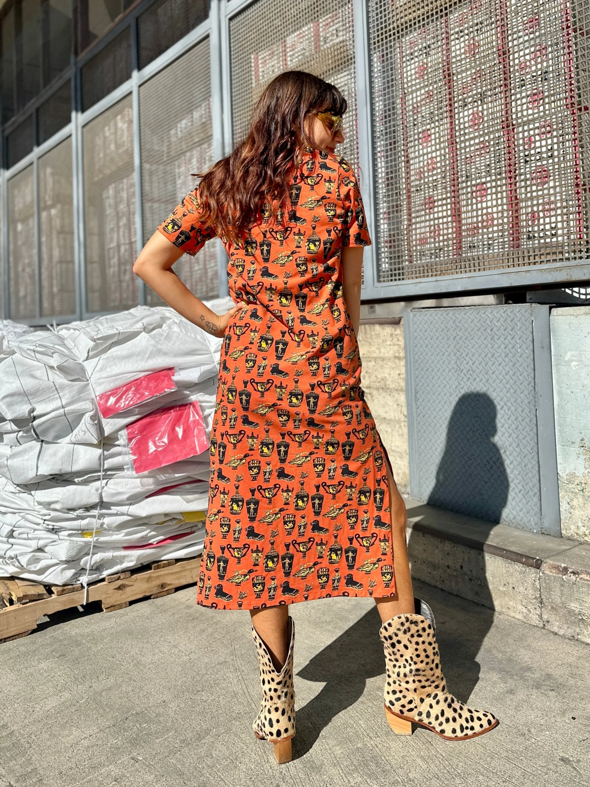 Jersey Maxi Dress Pots - Image 9
