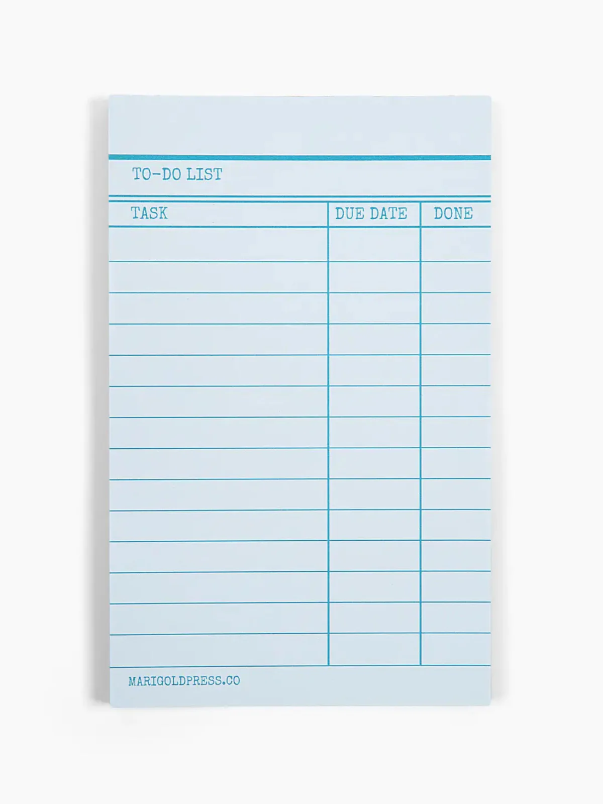 Library Card Notepad - Blue - Image 2