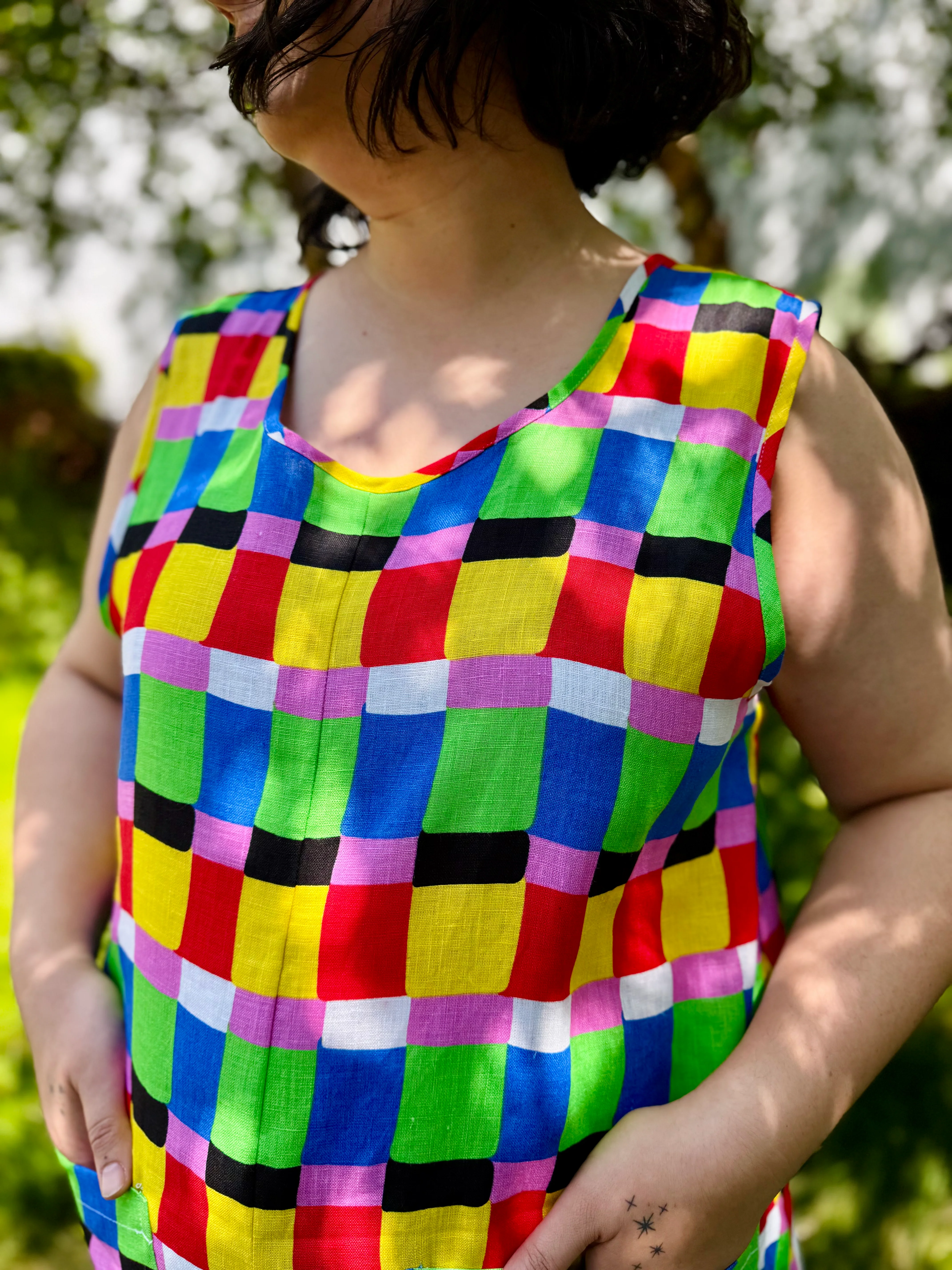 Linen Garden Suit Candy Weave - Image 7