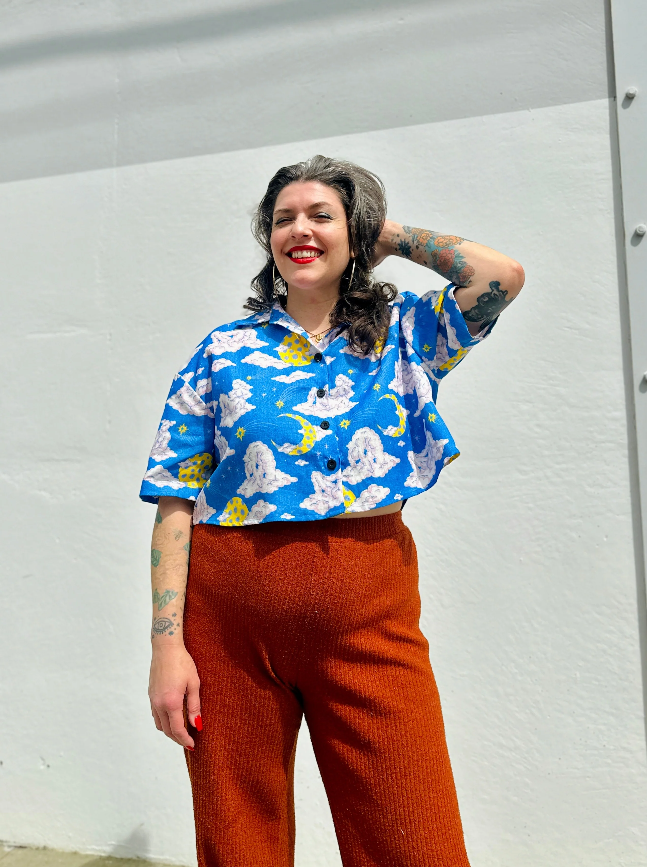 Linen Olivia Top Cloud People - Image 9