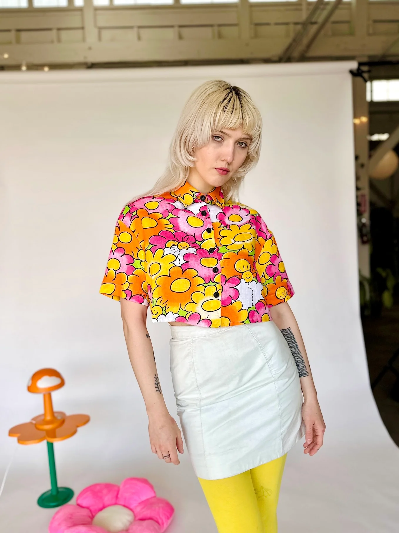 Linen Olivia Top Sunny Side Up - Image 2