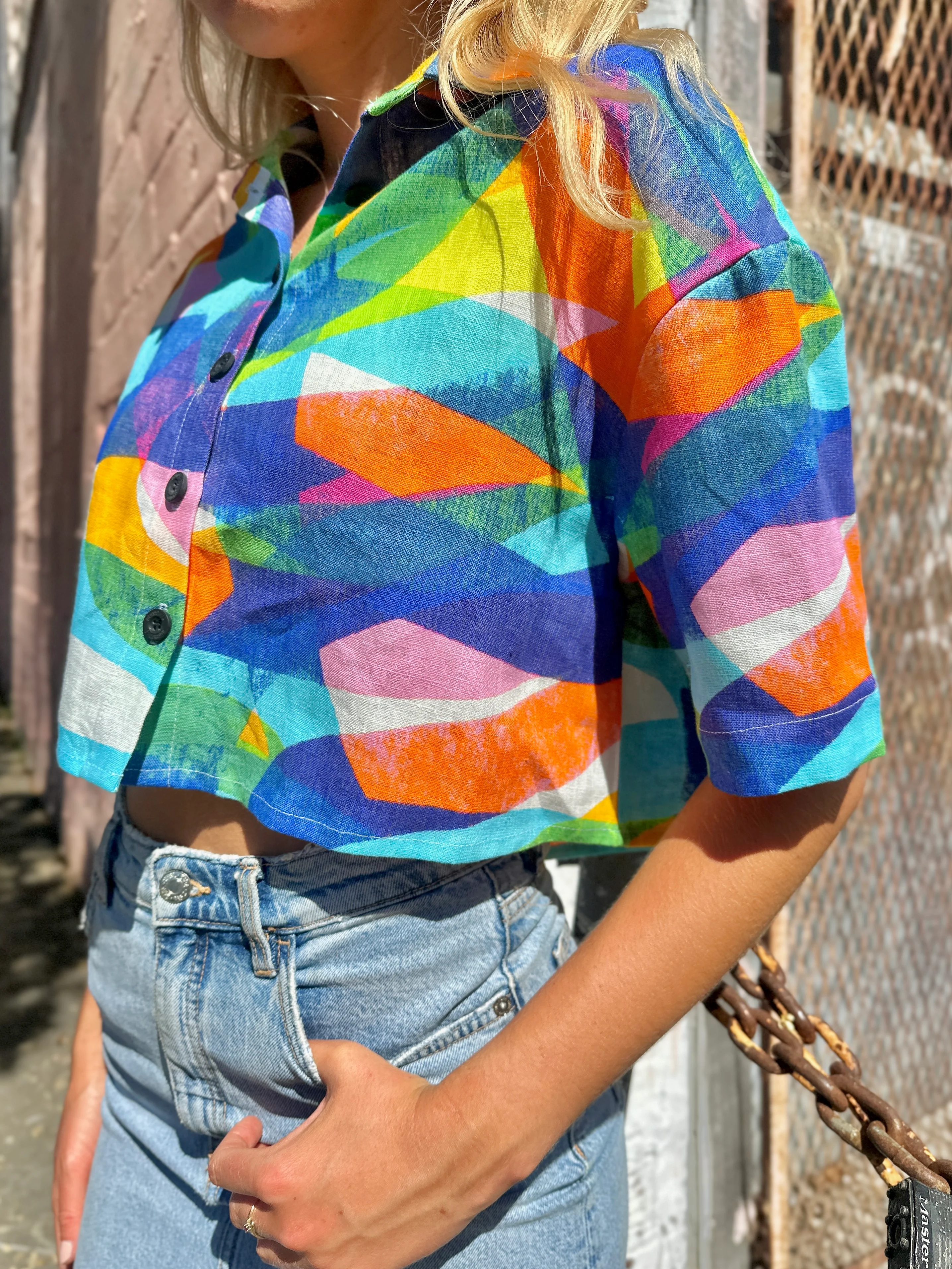 Linen Olivia Top Heatwave - Image 2