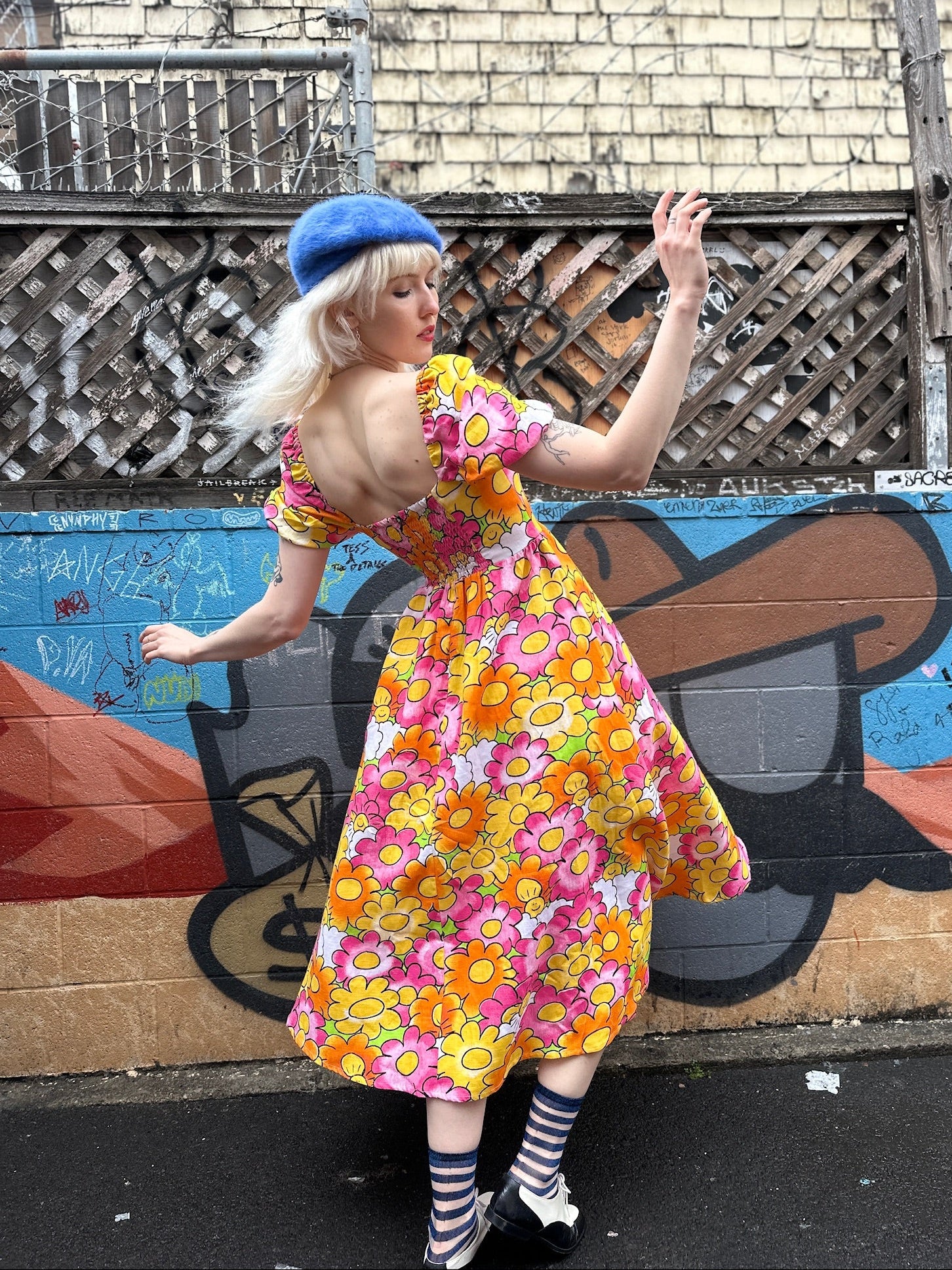 Linen Princess Dress Sunny Side Up - Image 4