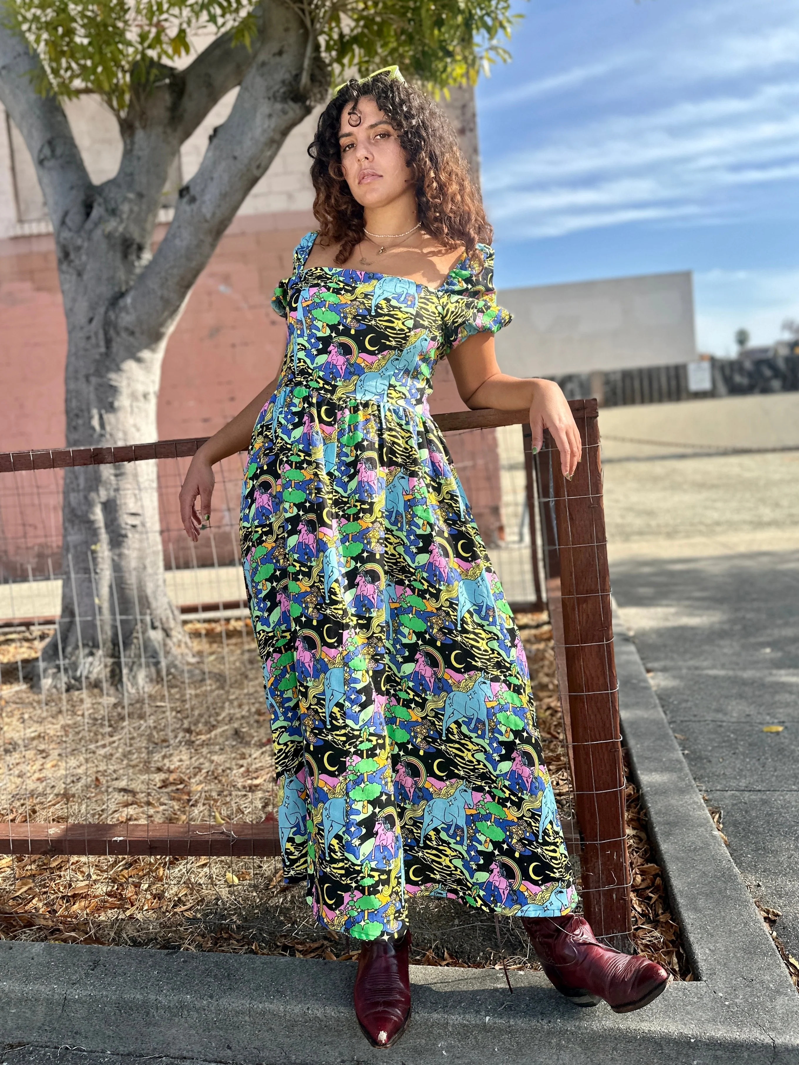 Linen Princess Dress Unicorn - Image 8