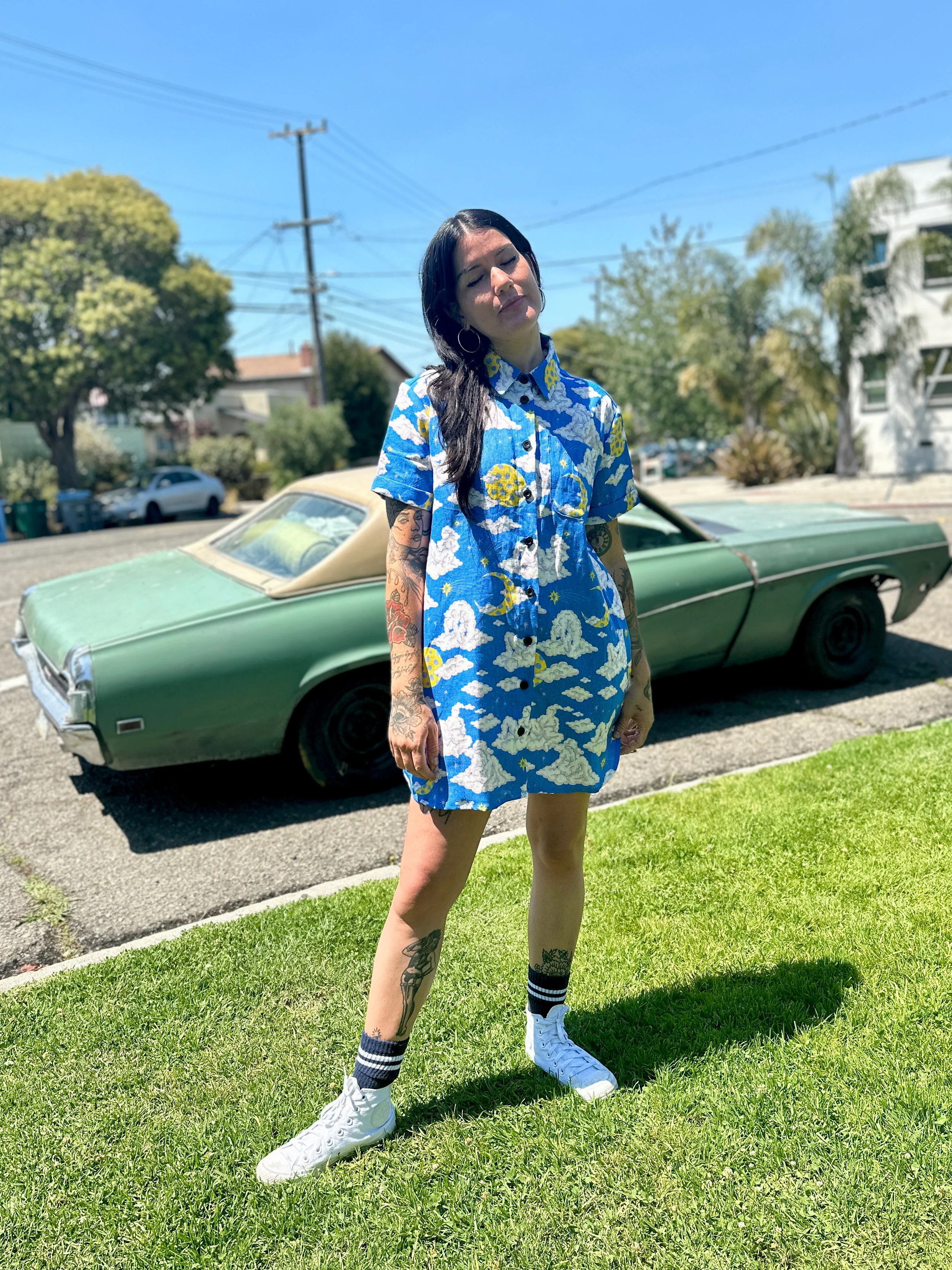 Linen Shirt Dress Cloud People - Image 3