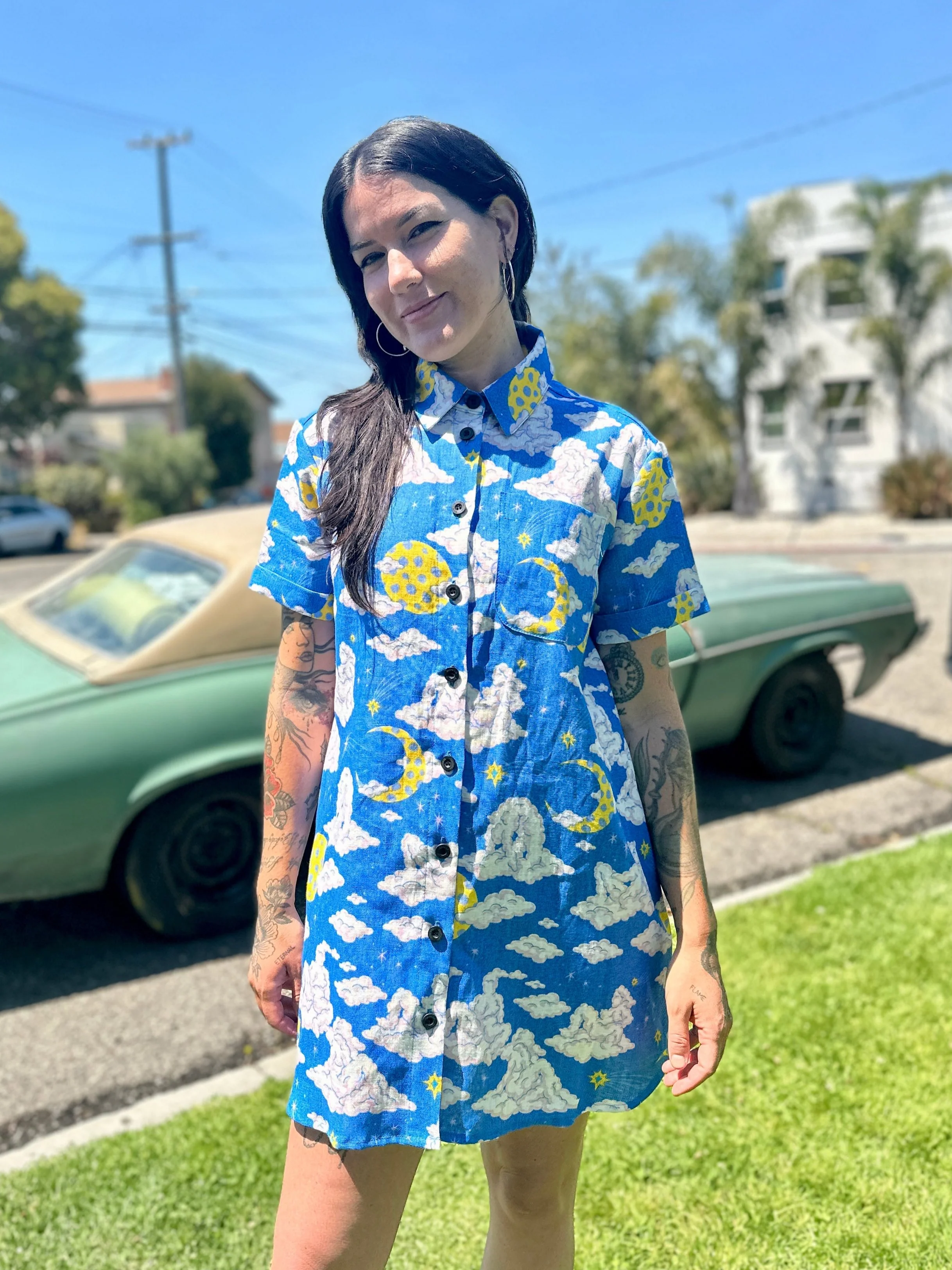 Linen Shirt Dress Cloud People - Image 4