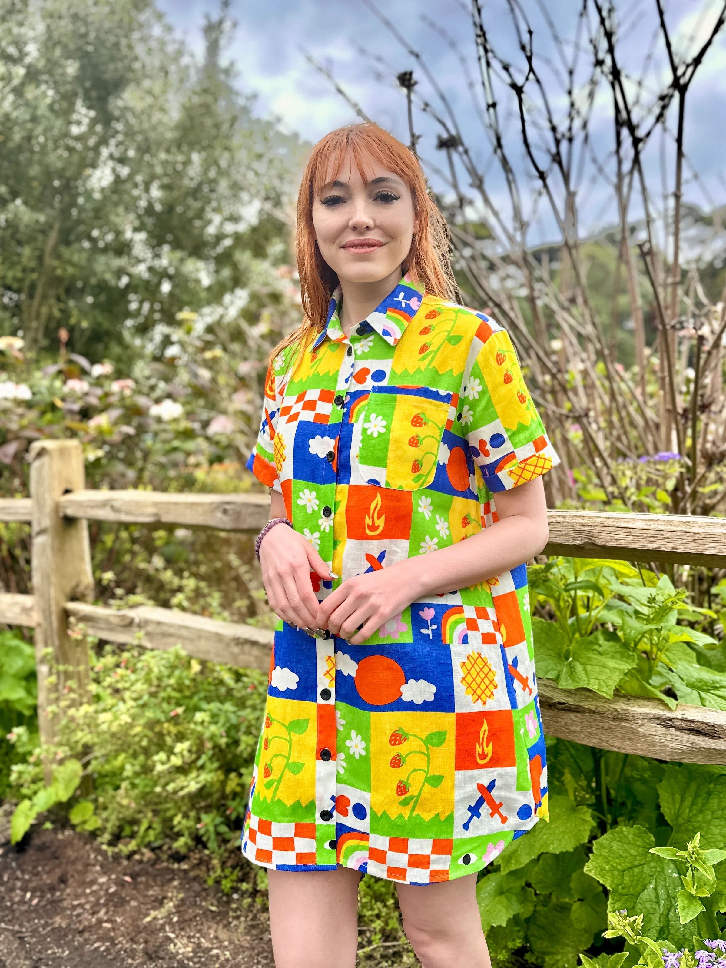 Linen Shirt Dress Gentilhomme - Image 3